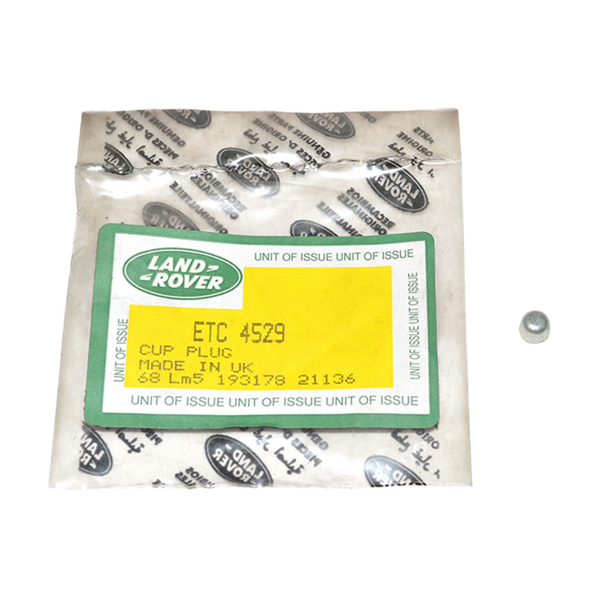 ETC4529 - Genuine Core Plug 2.5 Petrol 2.5D NA 2.5D Td