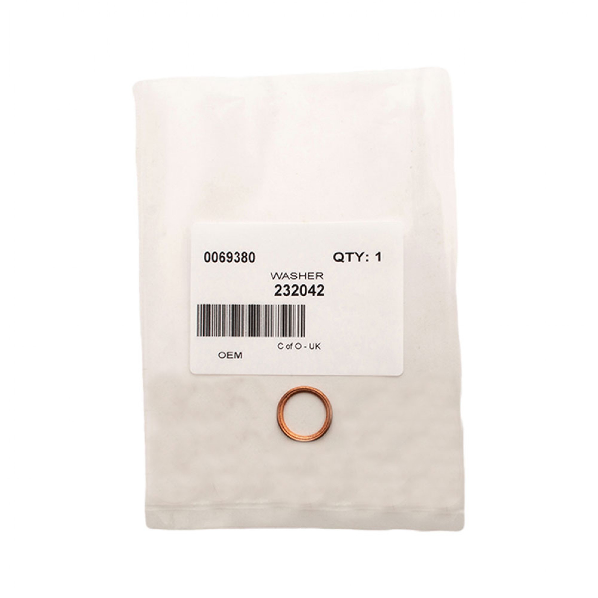 232042 - Copper Washer Various Applications