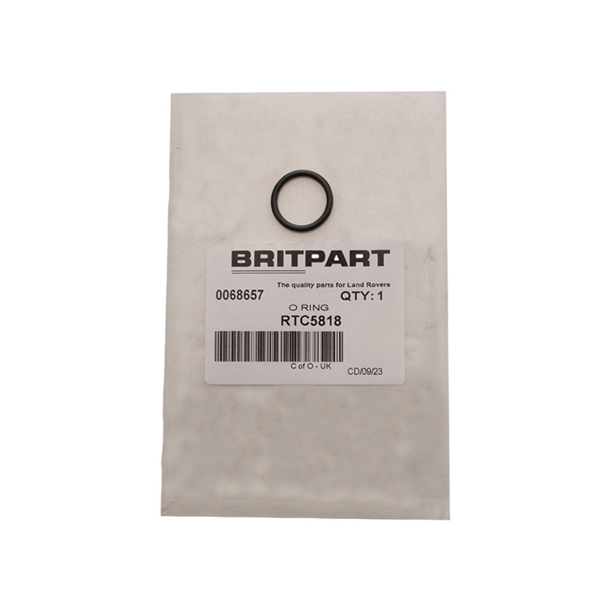 RTC5818 - O Ring Suction Pipe in Sump Automatics