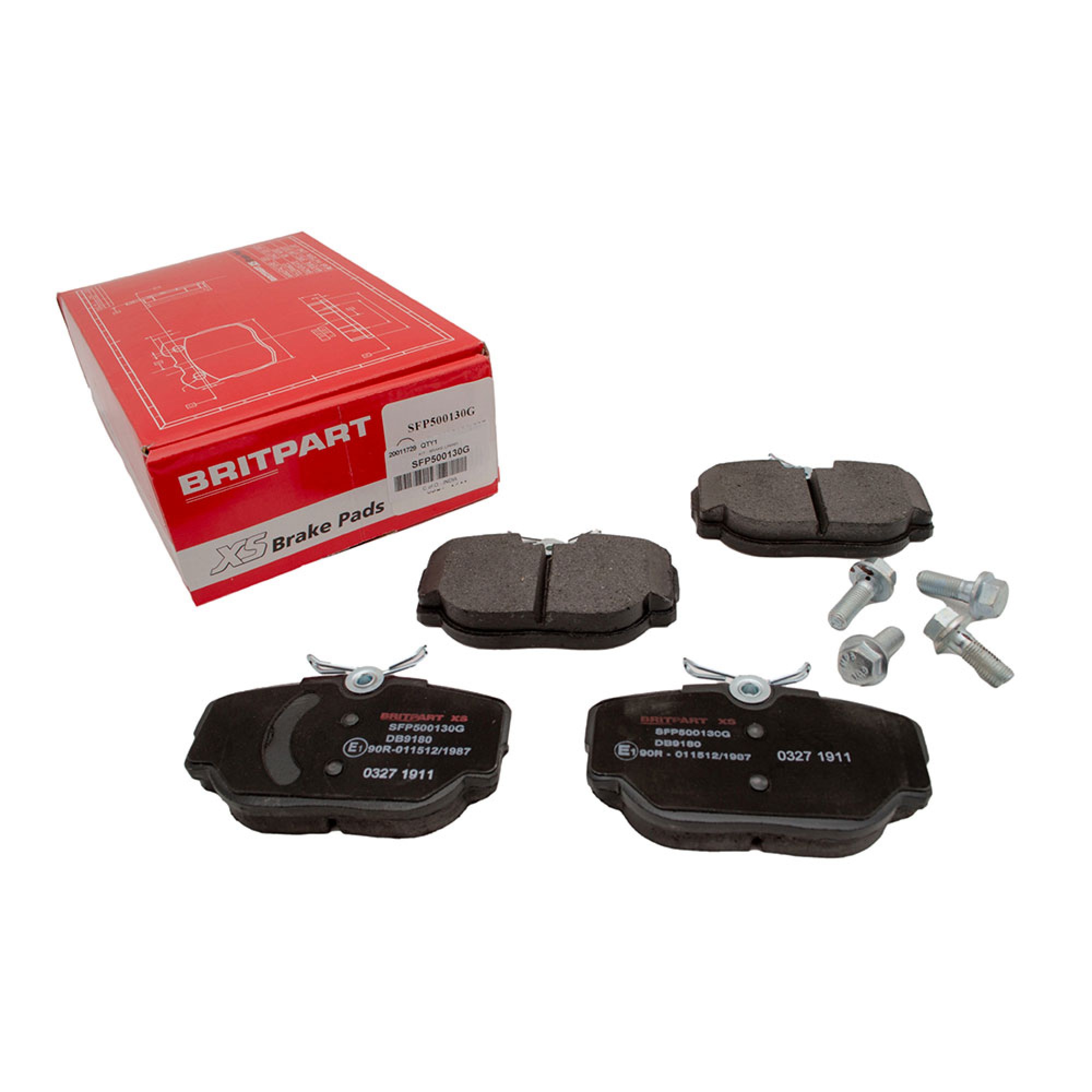 SFP500130G - Britpartxs Brake Pads Rear Range Rover 95-02 and Discovery 2