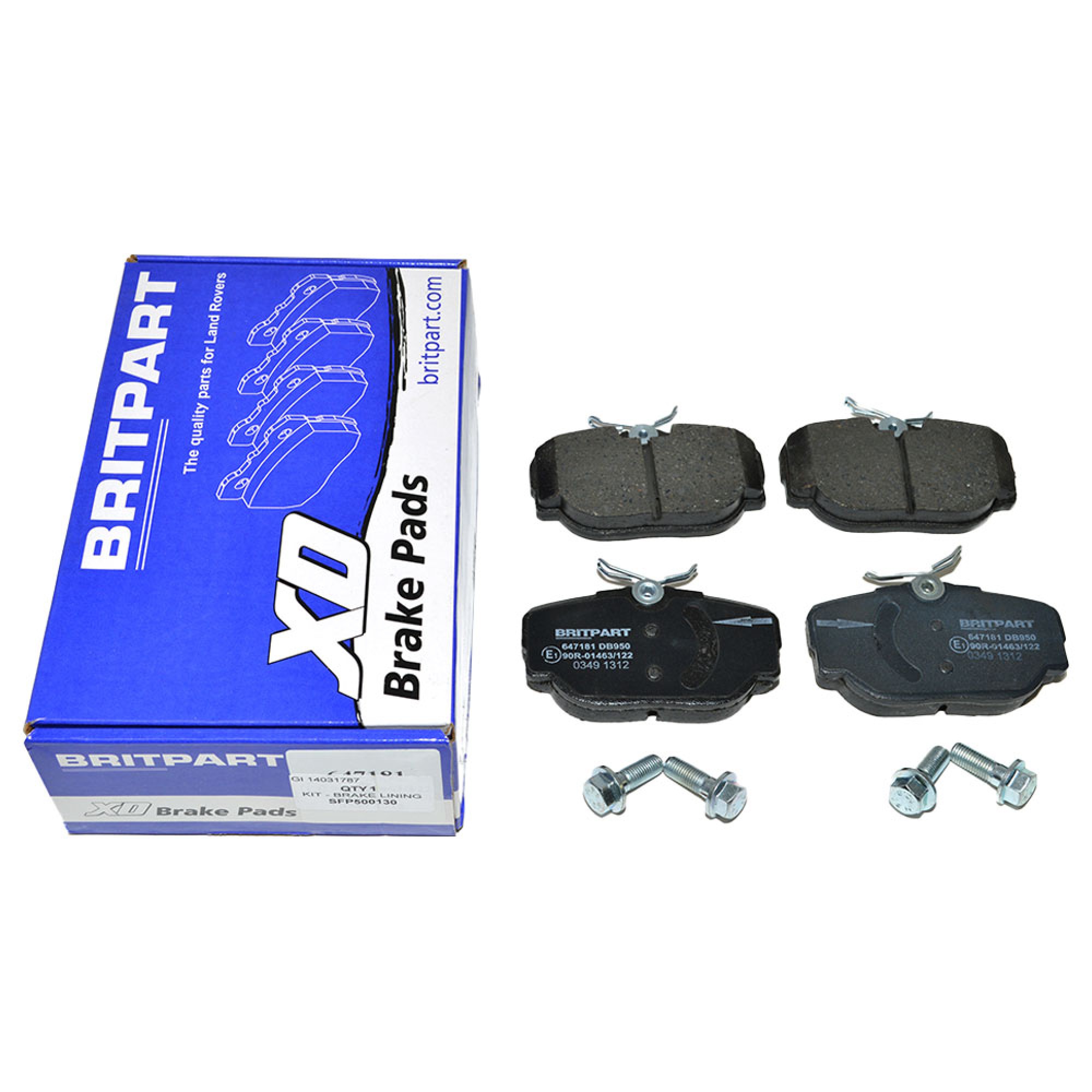 Xd Brake Pads Rear Range Rover 95-02 and Discovery 2