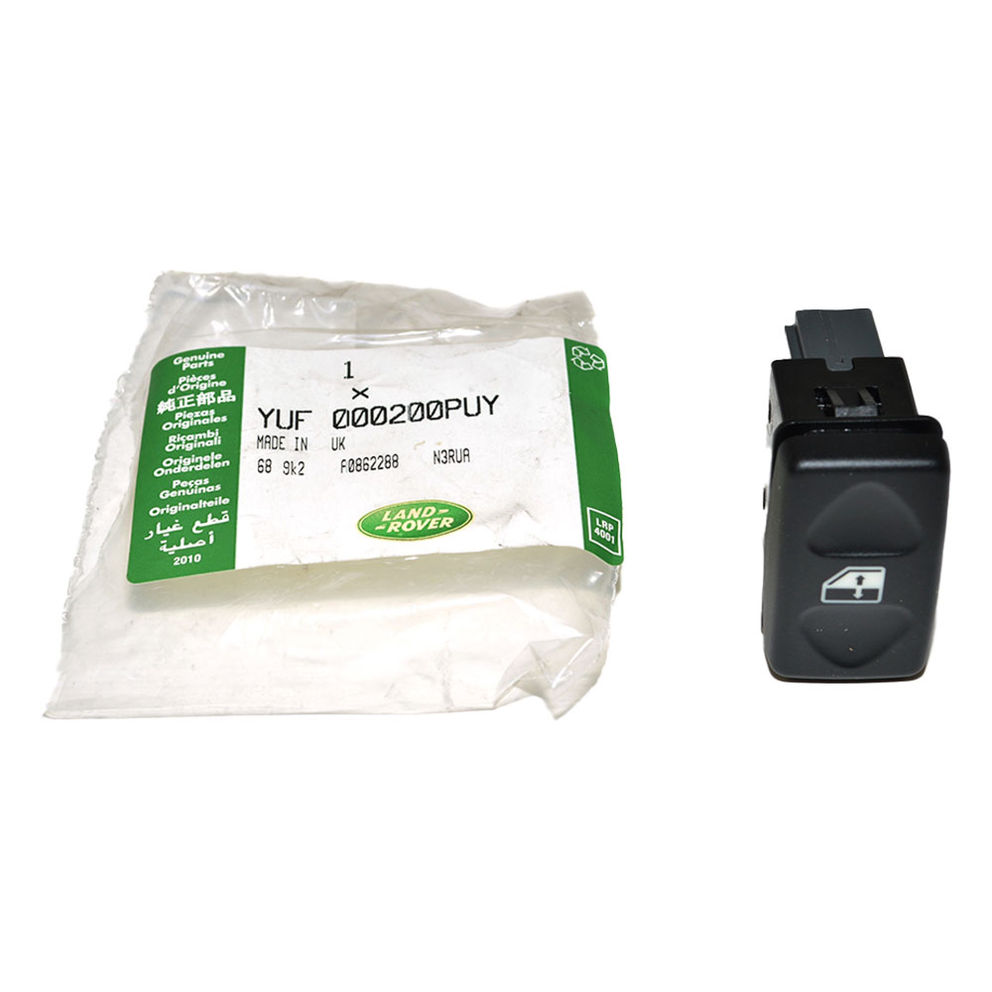 YUF000200PUY - Rear Window Rocker Switch Black