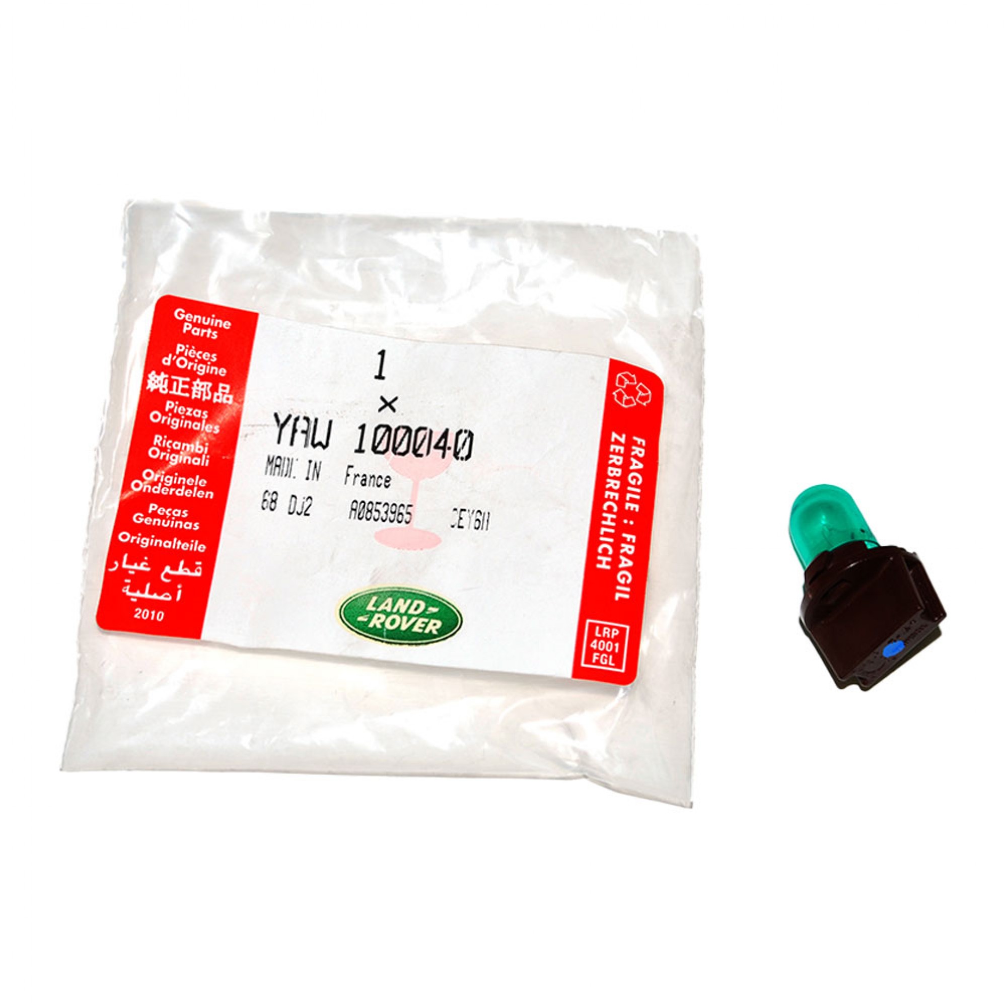 YAW100040 - Bulb and Holder for Main Dash Brown Discovery 2