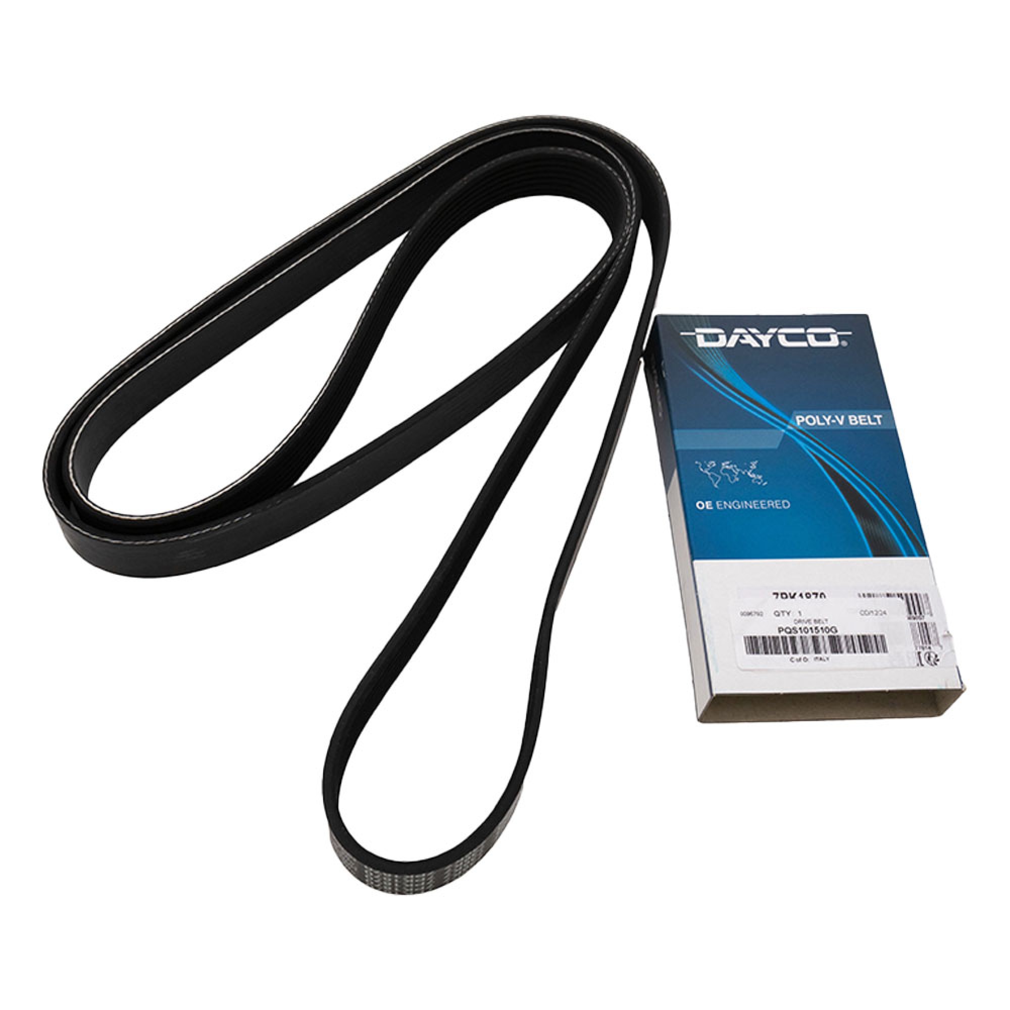 PQS101510D - Dayco Drive Belt Alternator Discovery 2 TD5 with Ace and Air Con