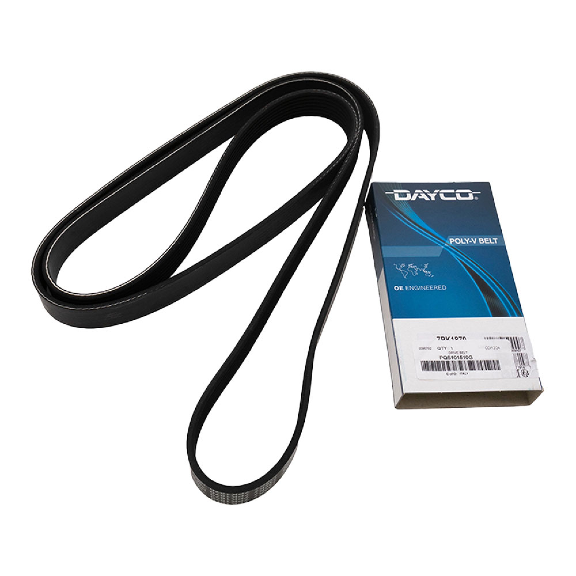 PQS101510G - OEM Drive Belt Alternator Discovery 2 TD5 with Ace and Air Con