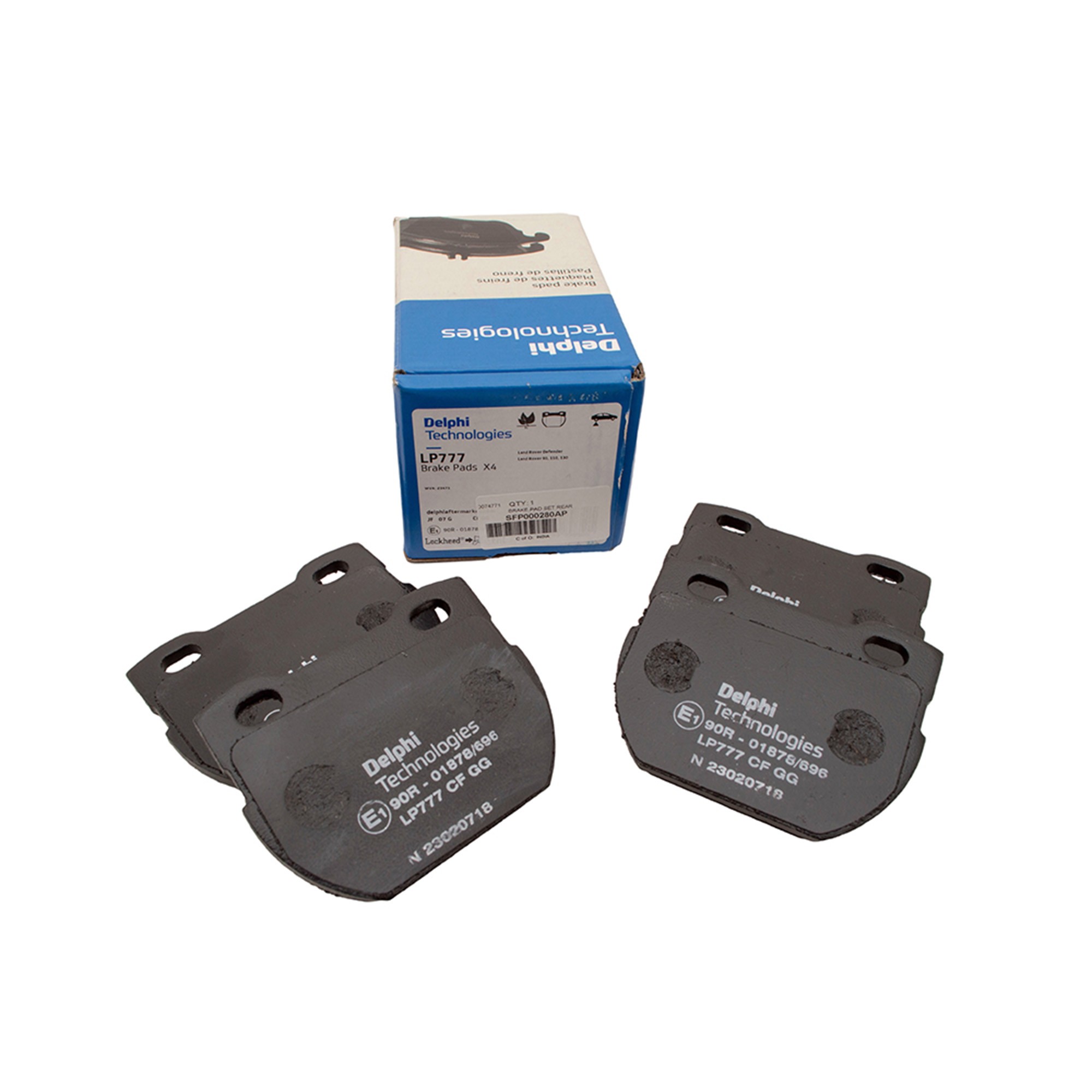 SFP000280AP - Delphi Brake Pad Axle Set Rear 110 1994 to 1A614447