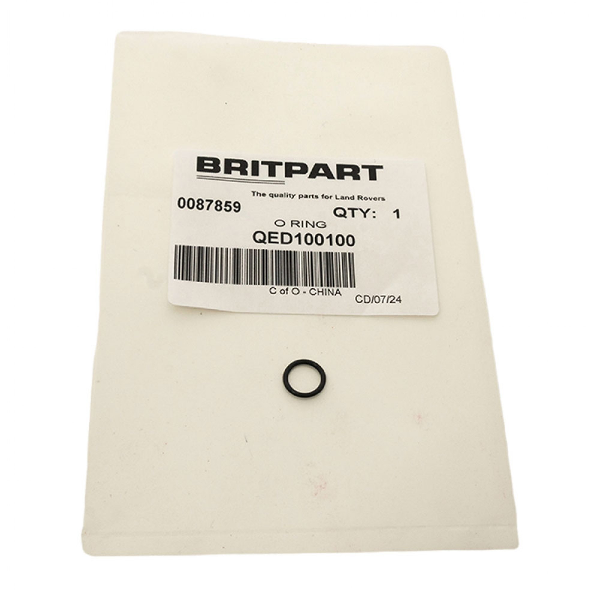 QED100100 - Green Thin O Ring Low Pressure TD5