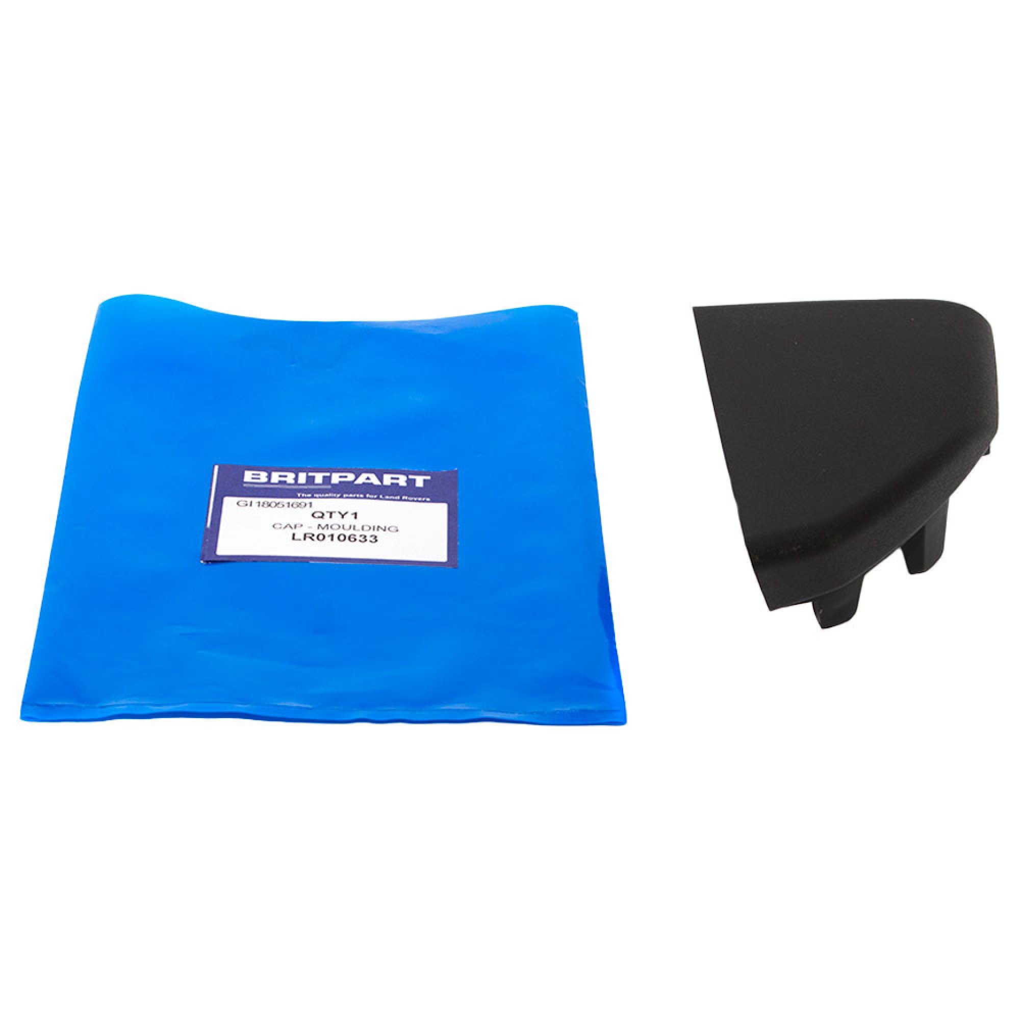 LR010633 - Front Wheelarch Moulding Cap RH Anthracite from Vin 9A