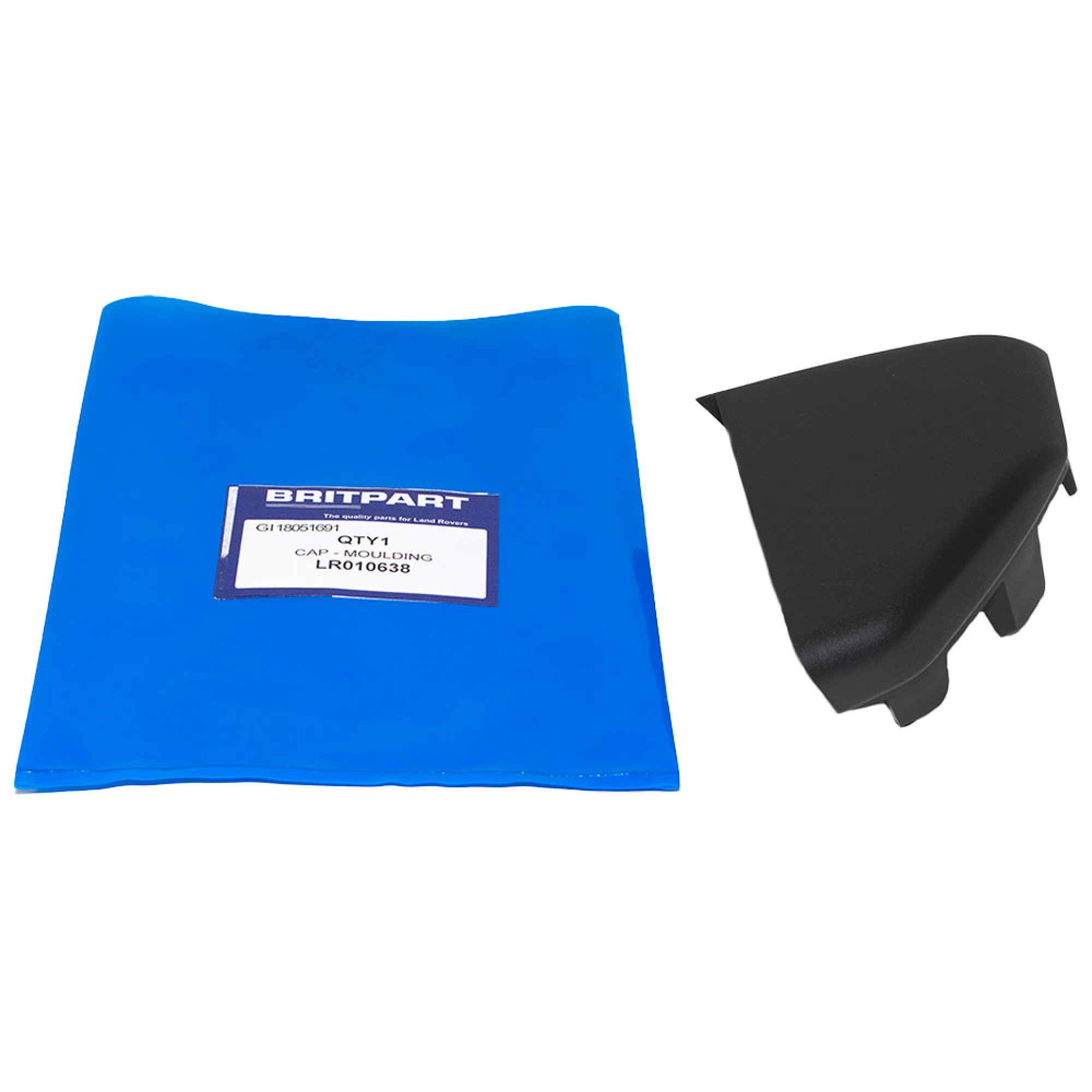 LR010638 - LH Anthracite Rear Wheel Arch Moulding Cap