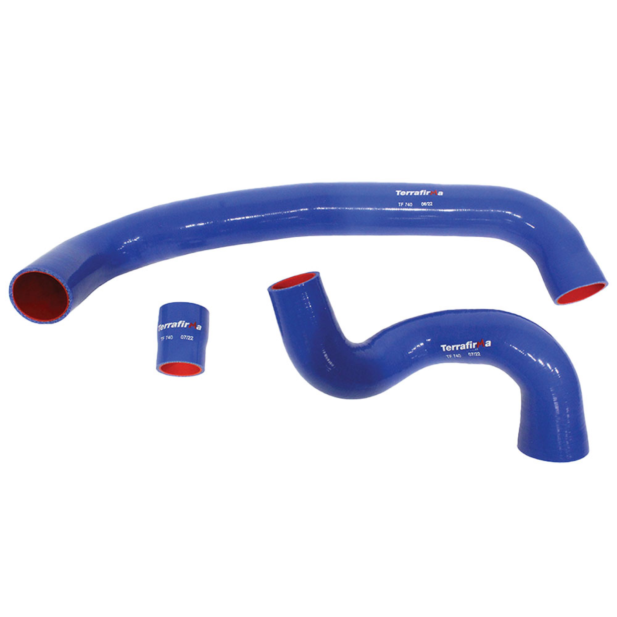 TF740 - Terrafirma Silicone Intercooler Hose Kit Blue D3 TDV6