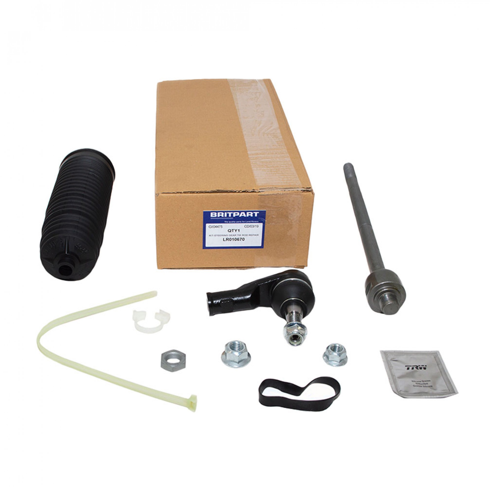 LR010670 - Outer Ball Joint Kit LH RHD Or RH LHD up to 9A496359 for M20 Spindle with M12 Ball Joint Nut