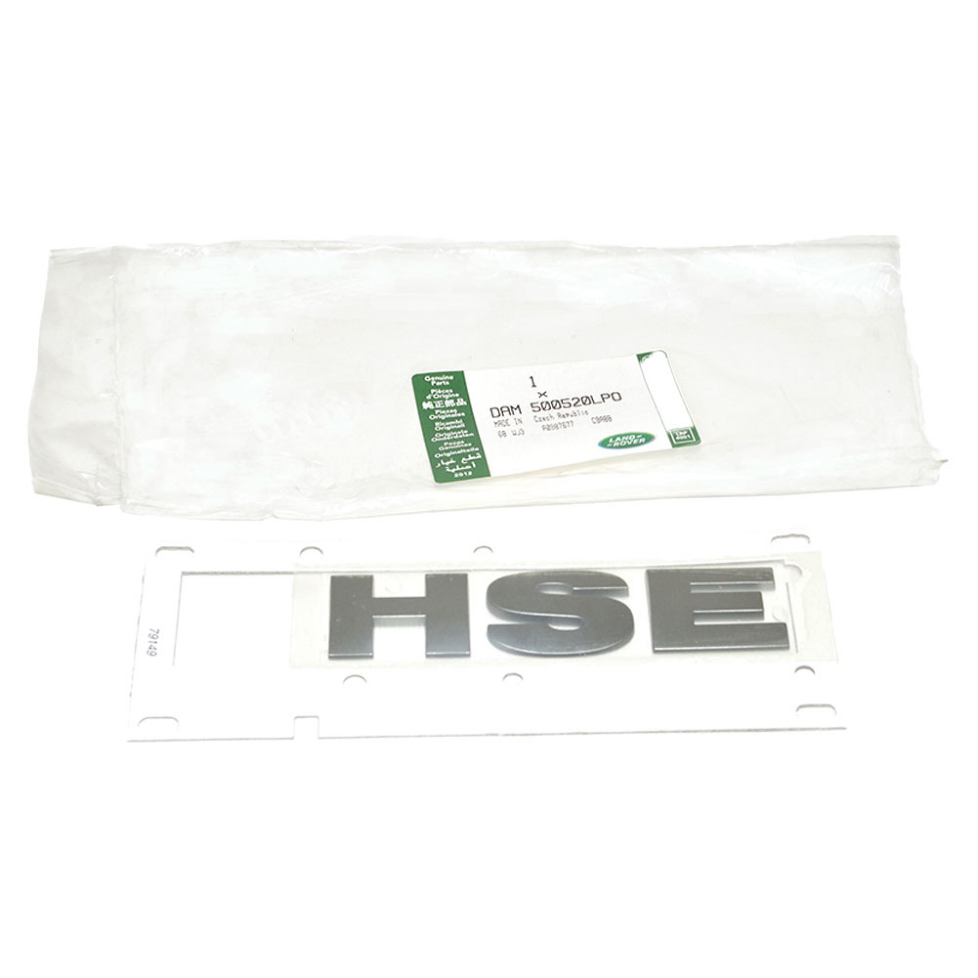 DAM500520LPO - Rear Decal Hse Brunel Chrome