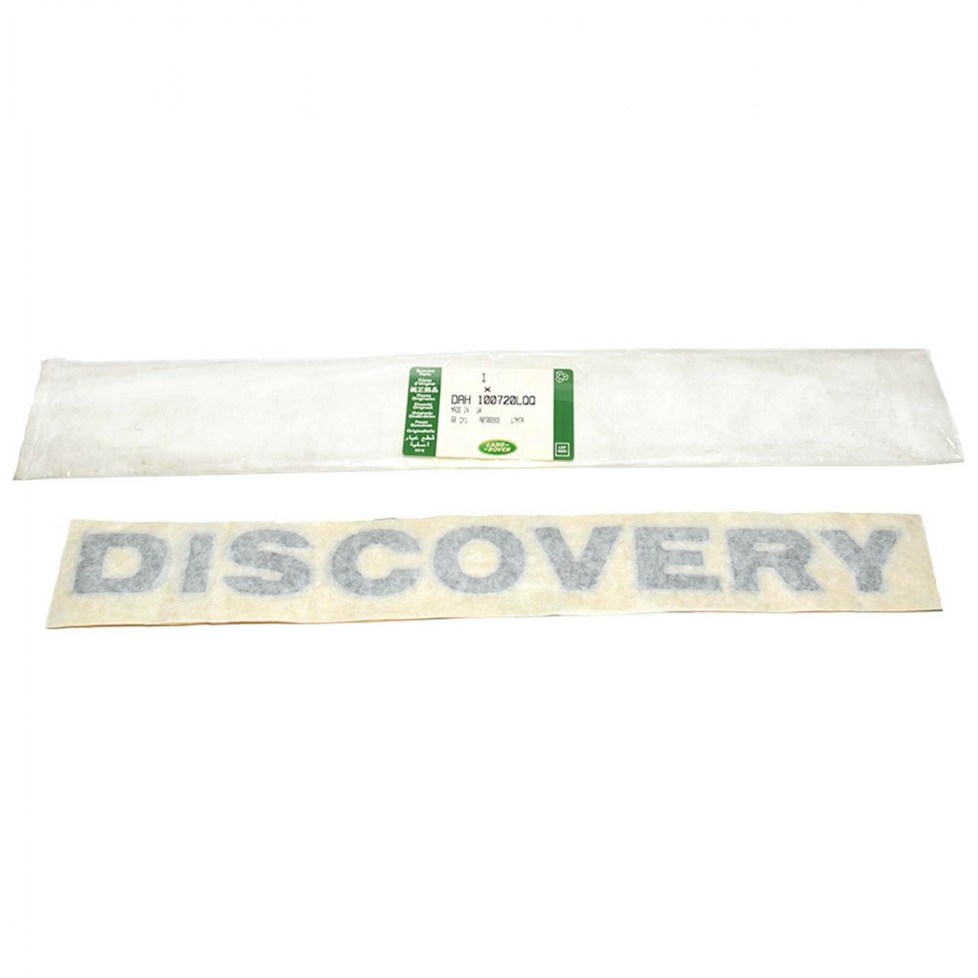 DAH100720LQQ - Badge on Tailgate Grey for Discovery