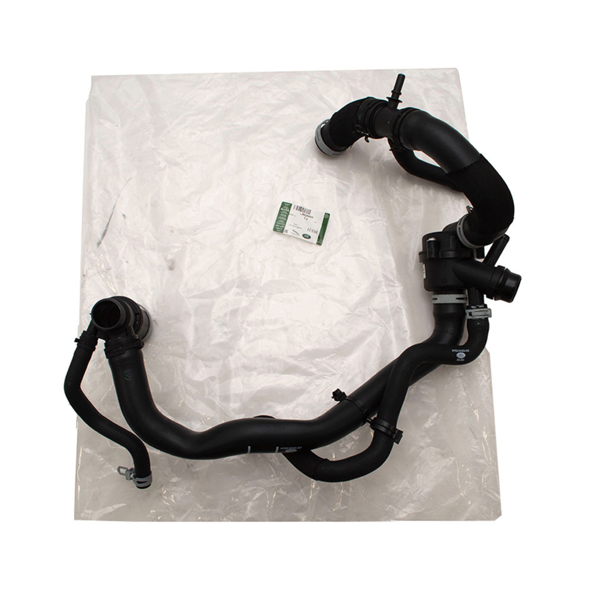 LR025969 - Hose Engine to Radiator. from Reservoir to Tube Thermostat and Housing