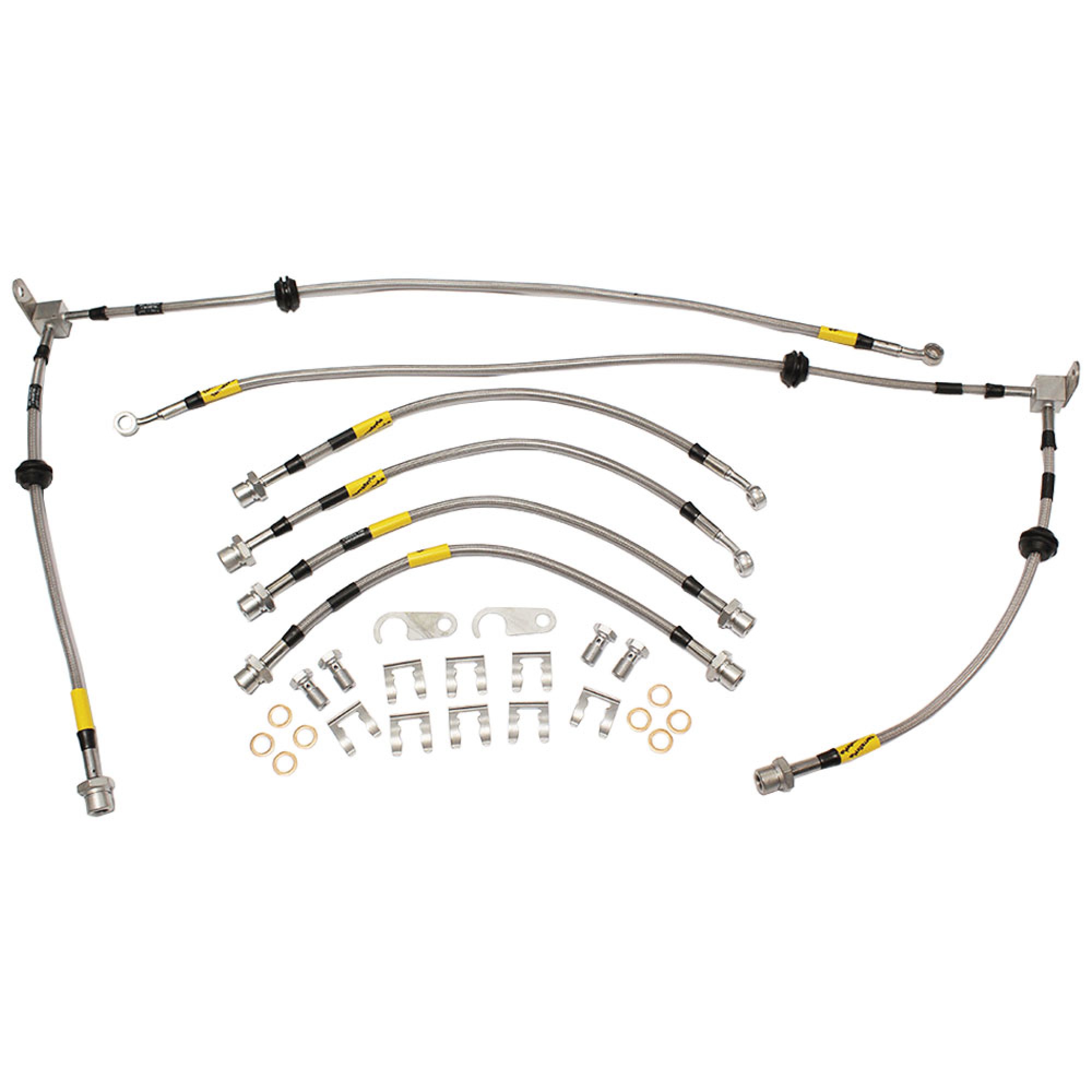 TF652GD - Braided Brake Hose Kit 6 Hoses for Discovery 4