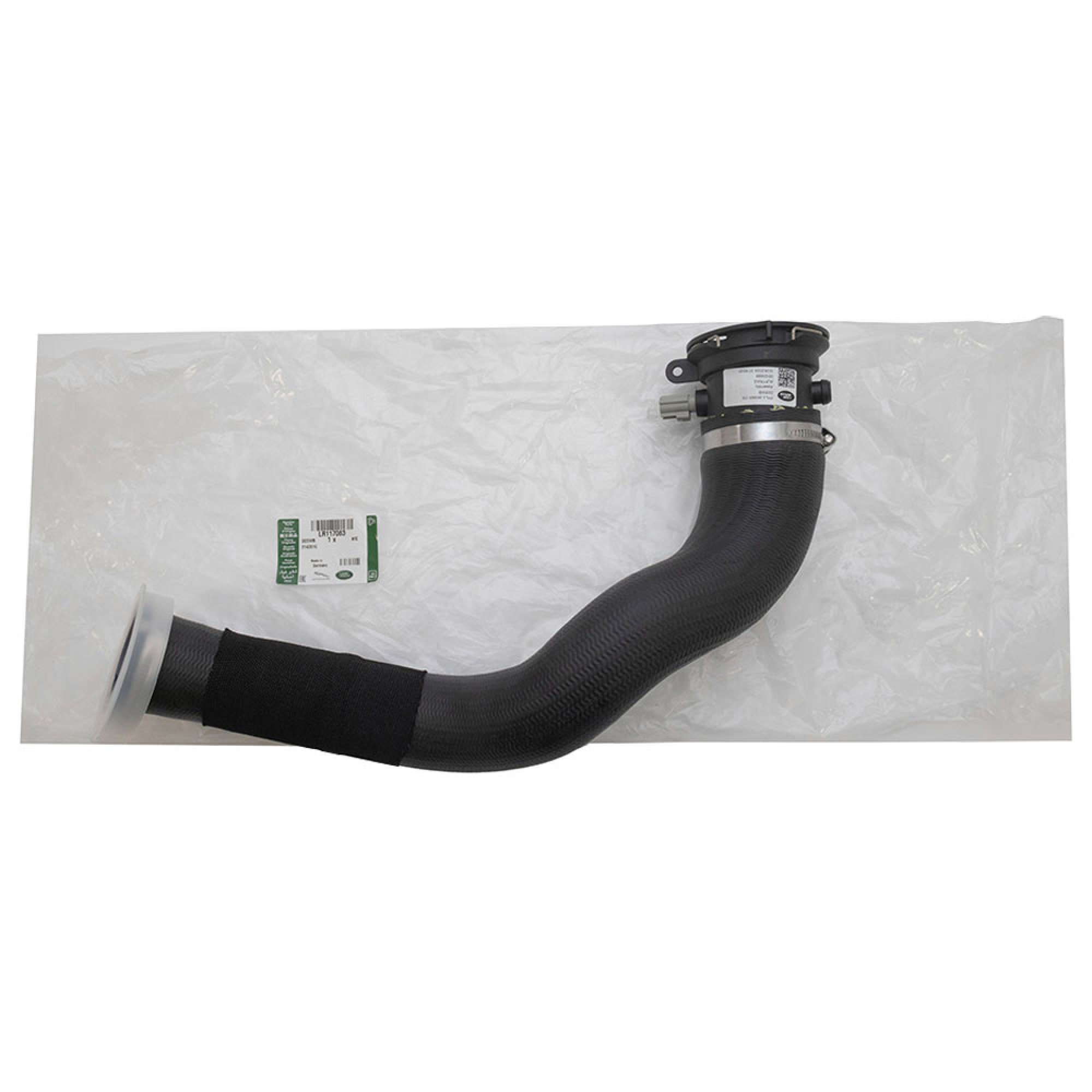 LR117083 - Genuine Hose Inter Cooler to Throttle Body 3.0L V6 (Available January 2026)