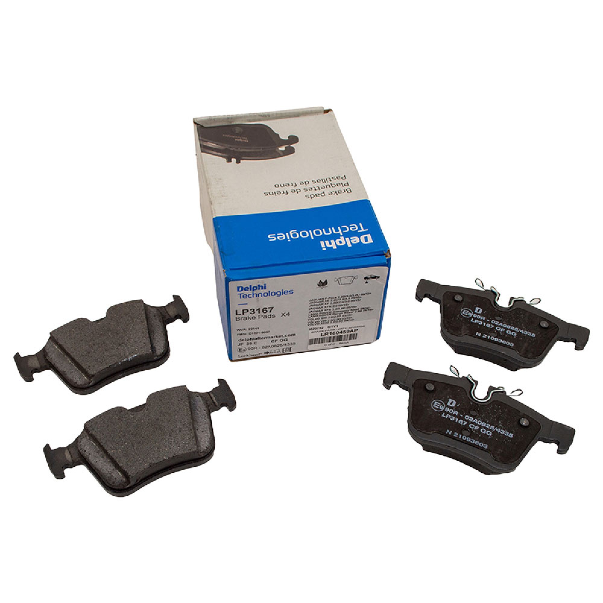 LR160459AP - Delphi Rear Brake Pads from Chassis JH769721