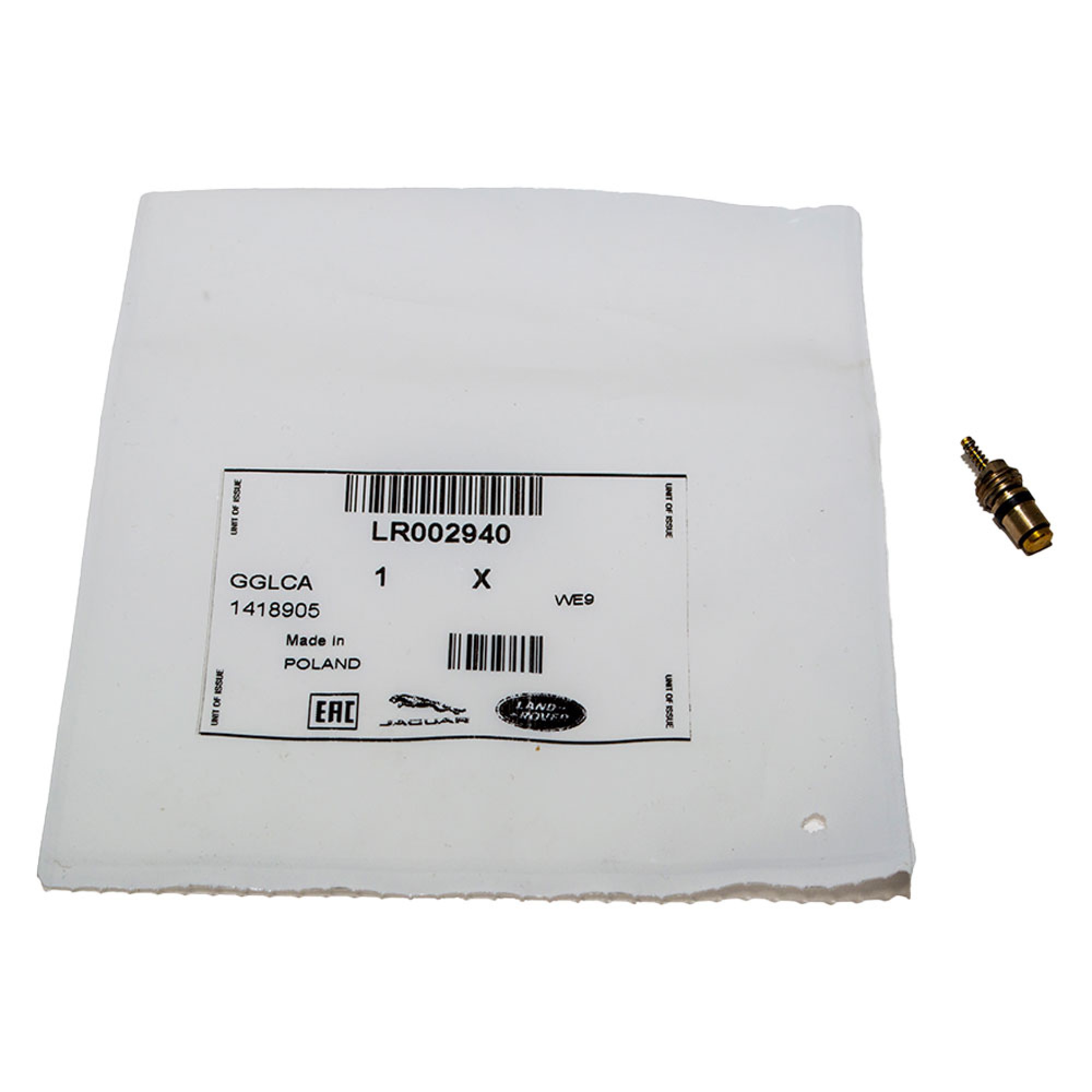 LR002940 - Genuine Low Pressure Charge Port Valve LH000001 to LH999999