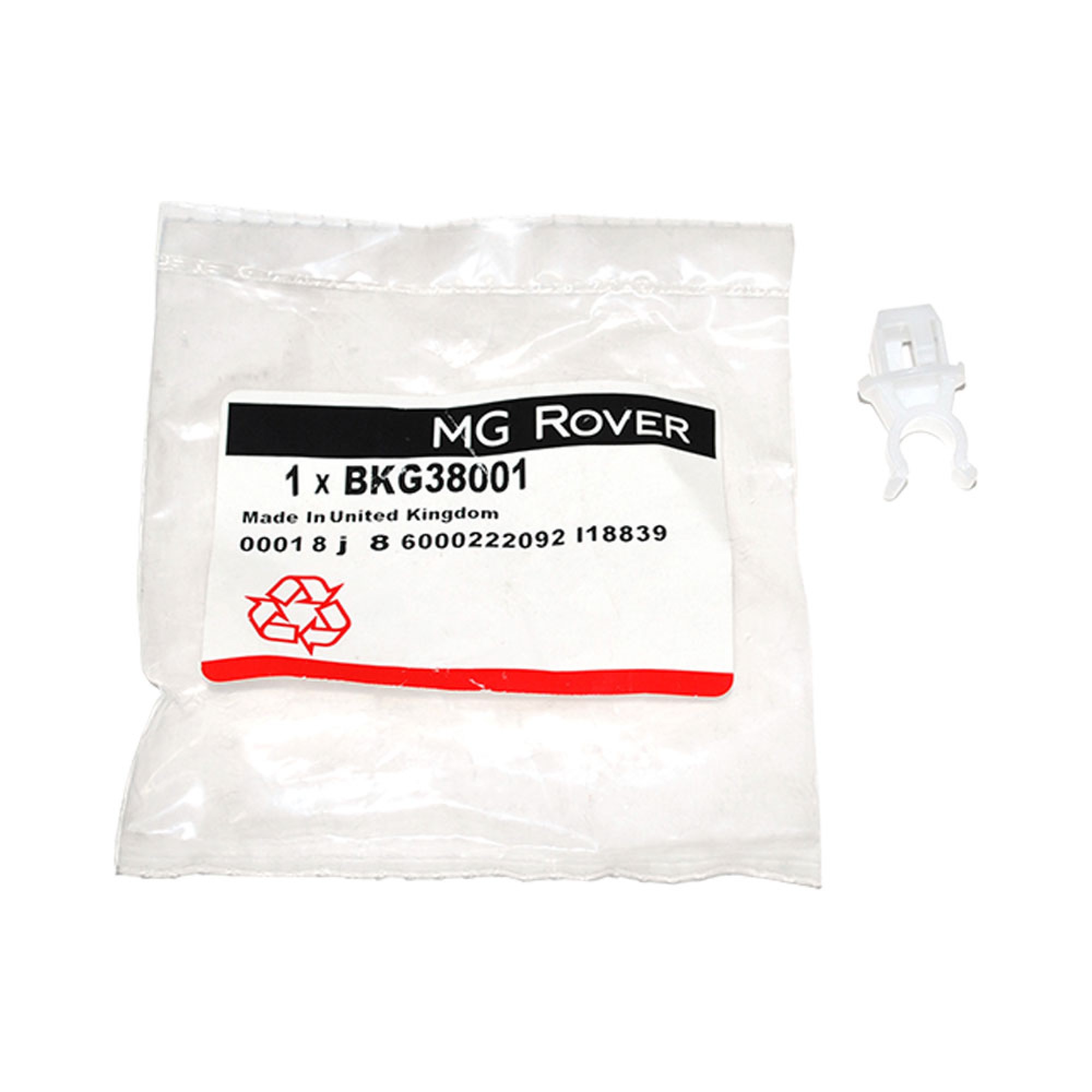 BKG38001L - Clip Plastic for Bonnet Stay