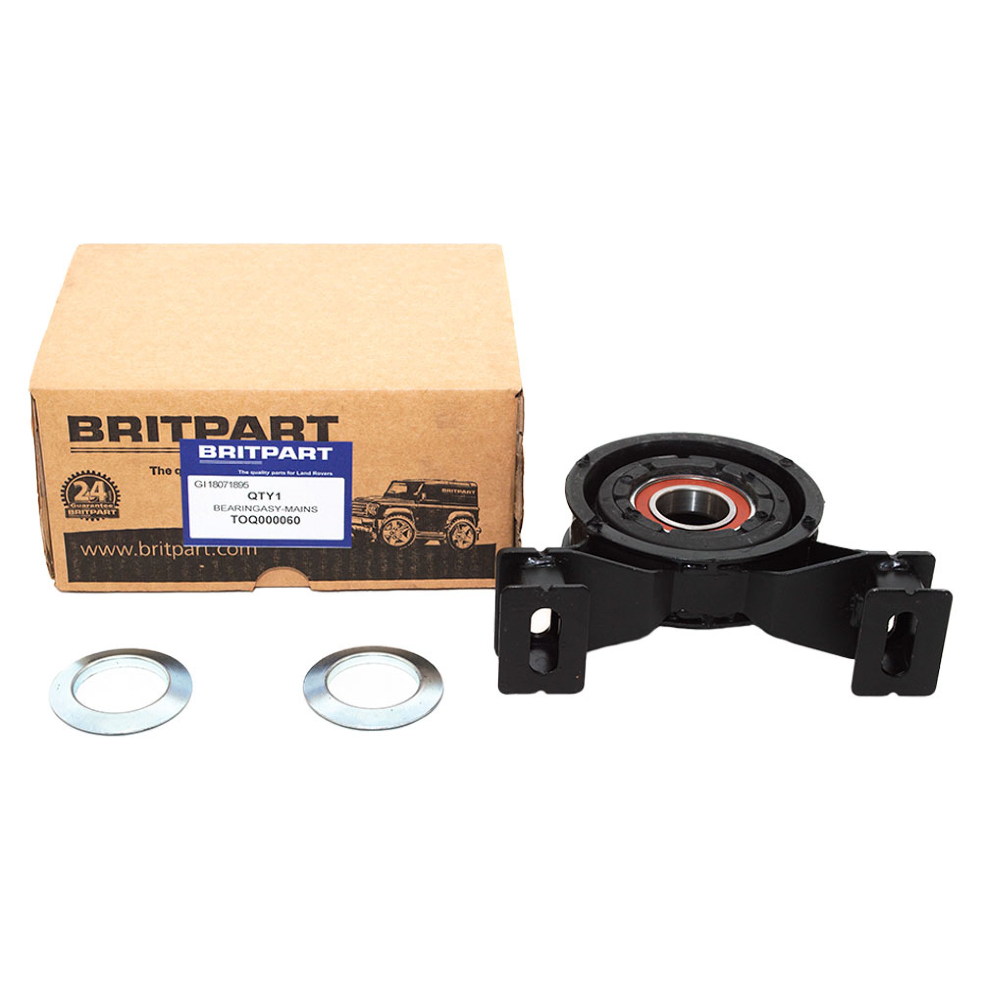 TOQ000060 - Bearing Assembly Rear Propshaft Centre Bearing from 1A344954 2.5 Freelander