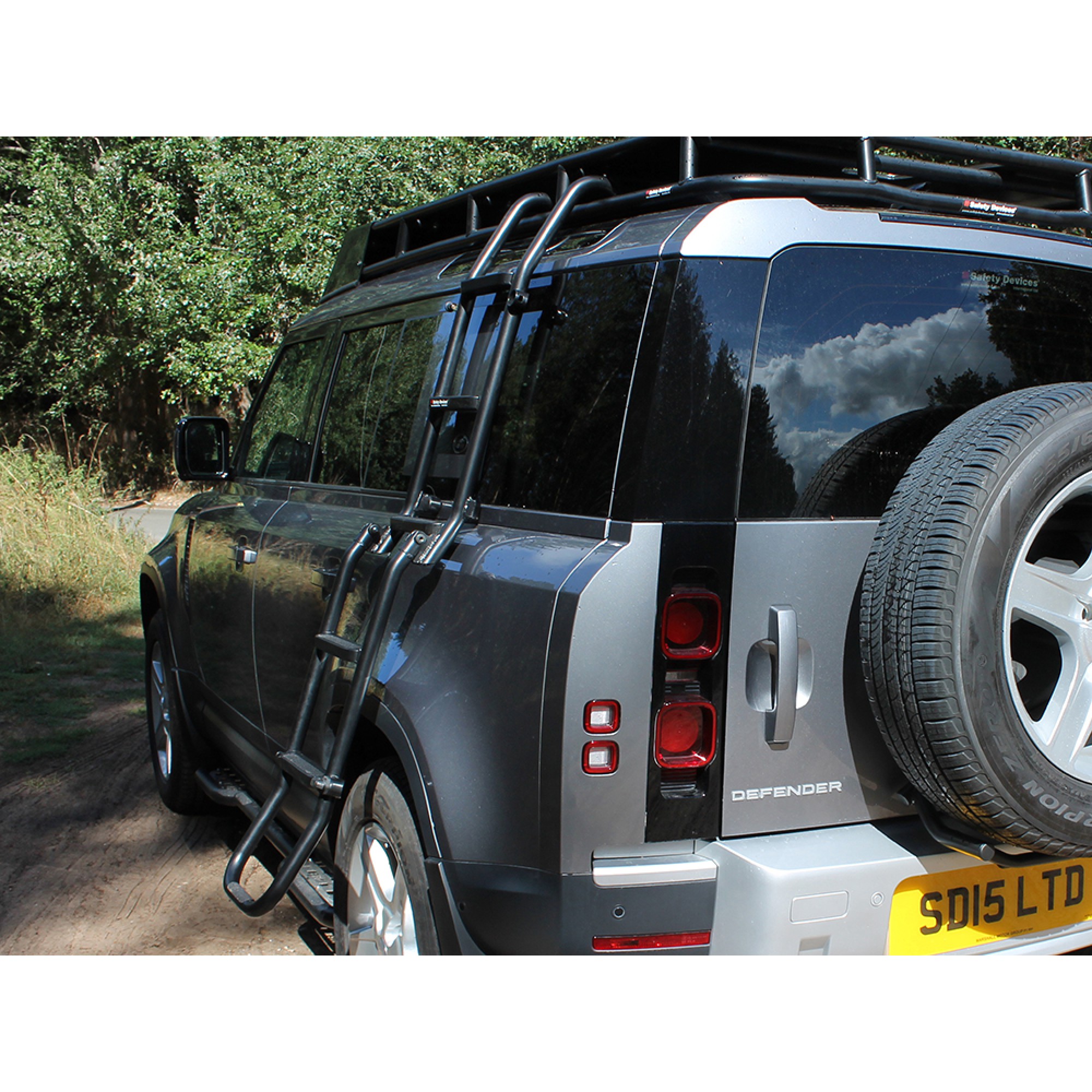 Rear Access Ladder by Safty Devices for Defender 2020 on