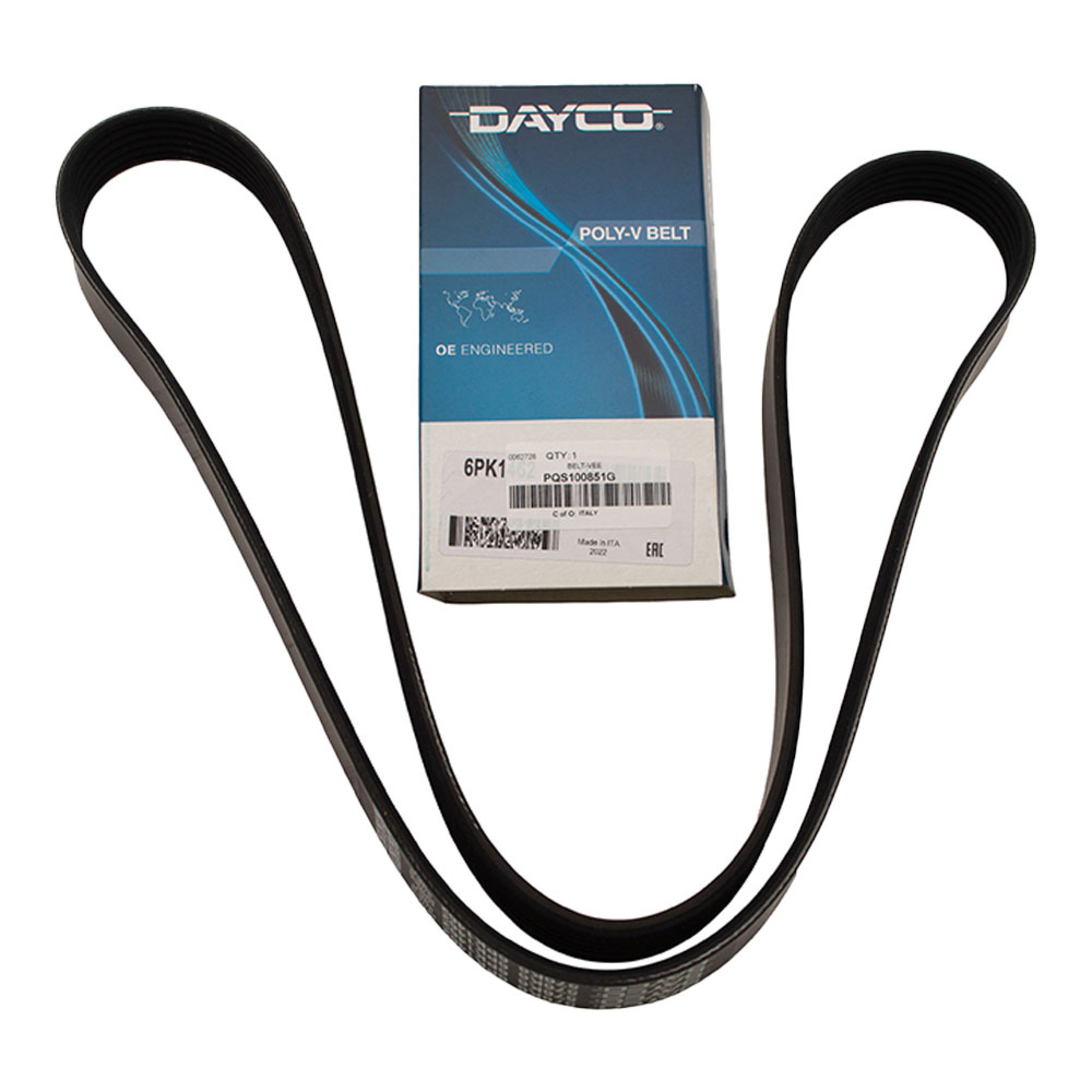 PQS100851G - Dayco - Belt Polyvee Alternator Freelander Dayco