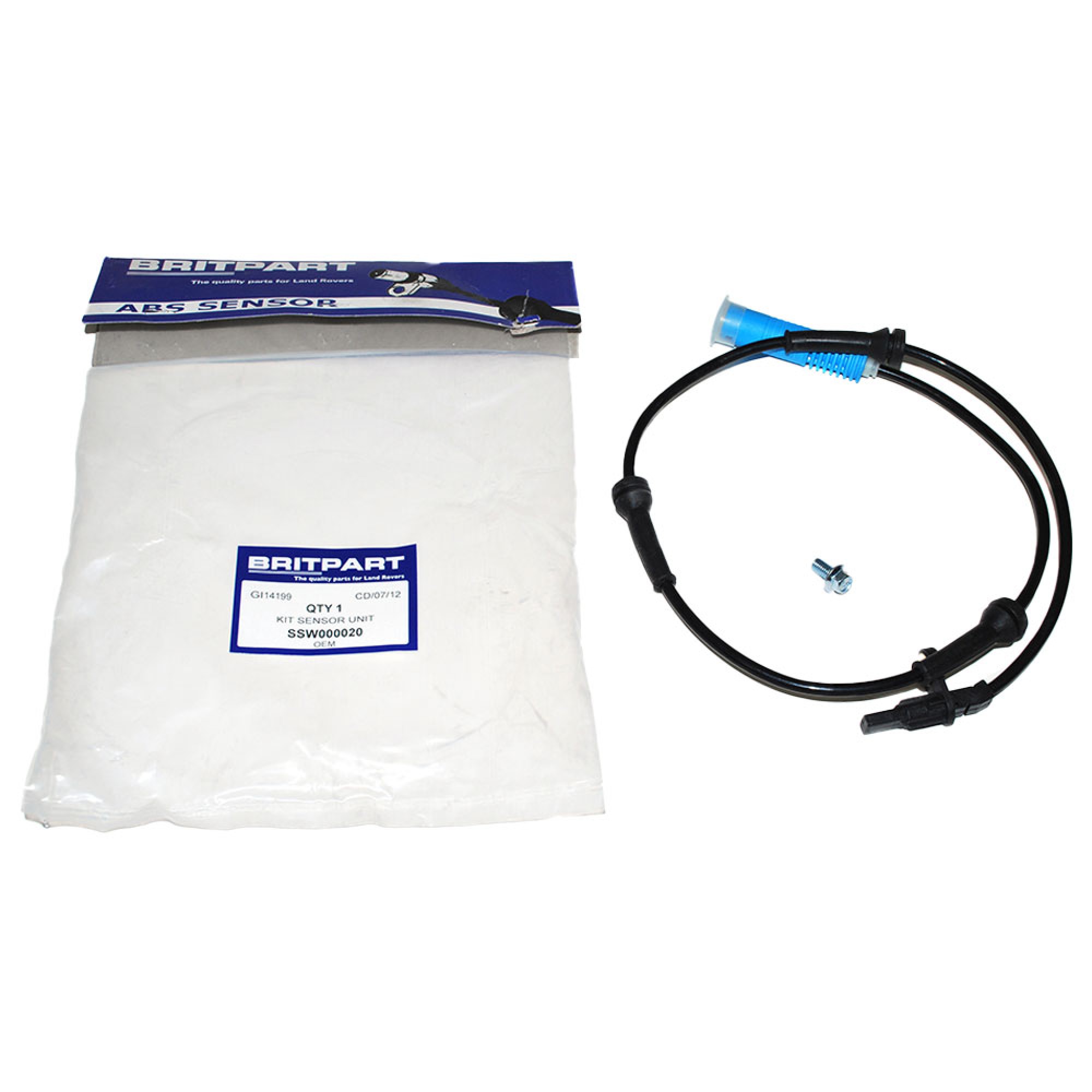 SSW000020 - OEM Freelander 1 Rear Abs Sensor from 2002