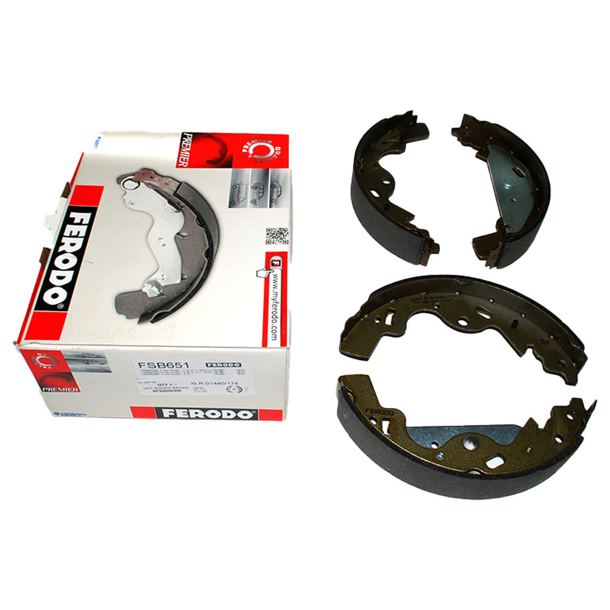 SFS000030F - Ferodo Rear Brake Shoes Axle Set Freelander from Vin 1A000001