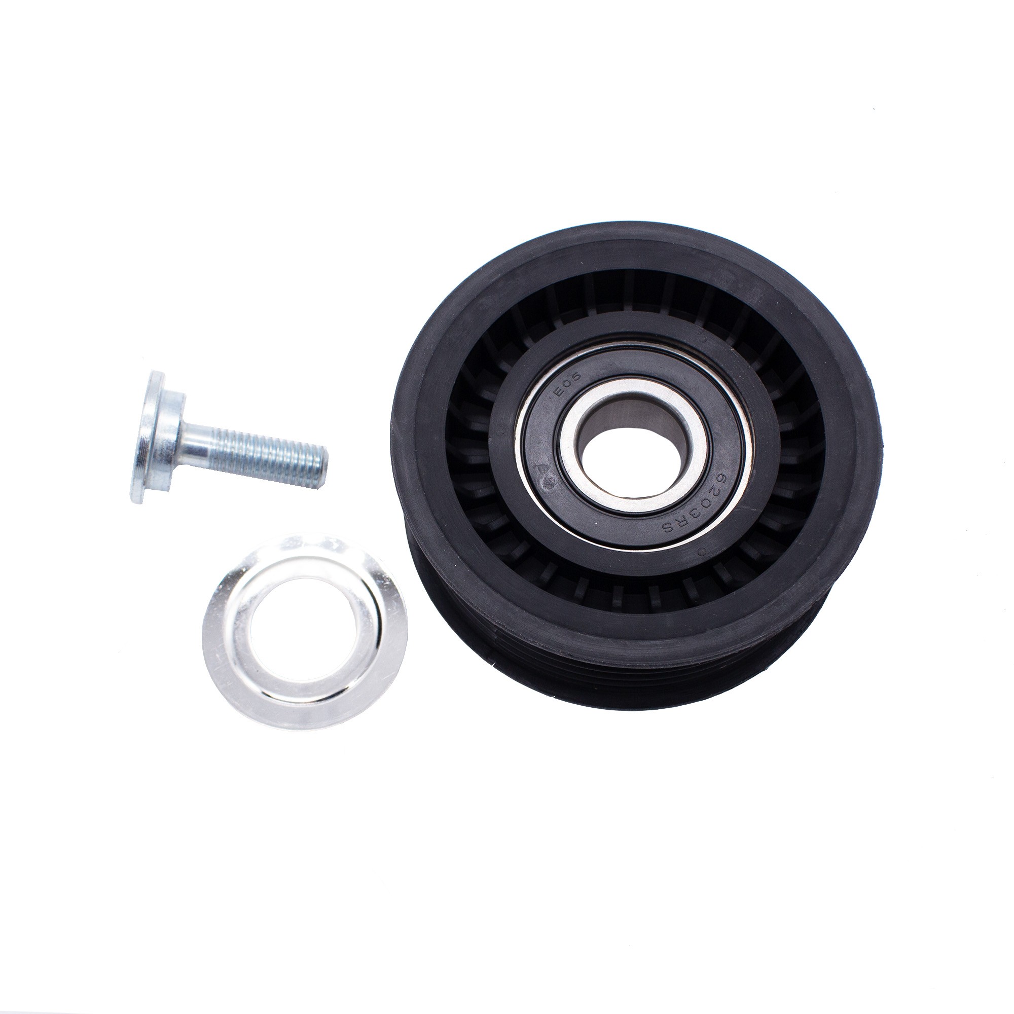 LR024791 - Idler Wheel on Fan Mounting Bracket 4.4L V8 Diesel