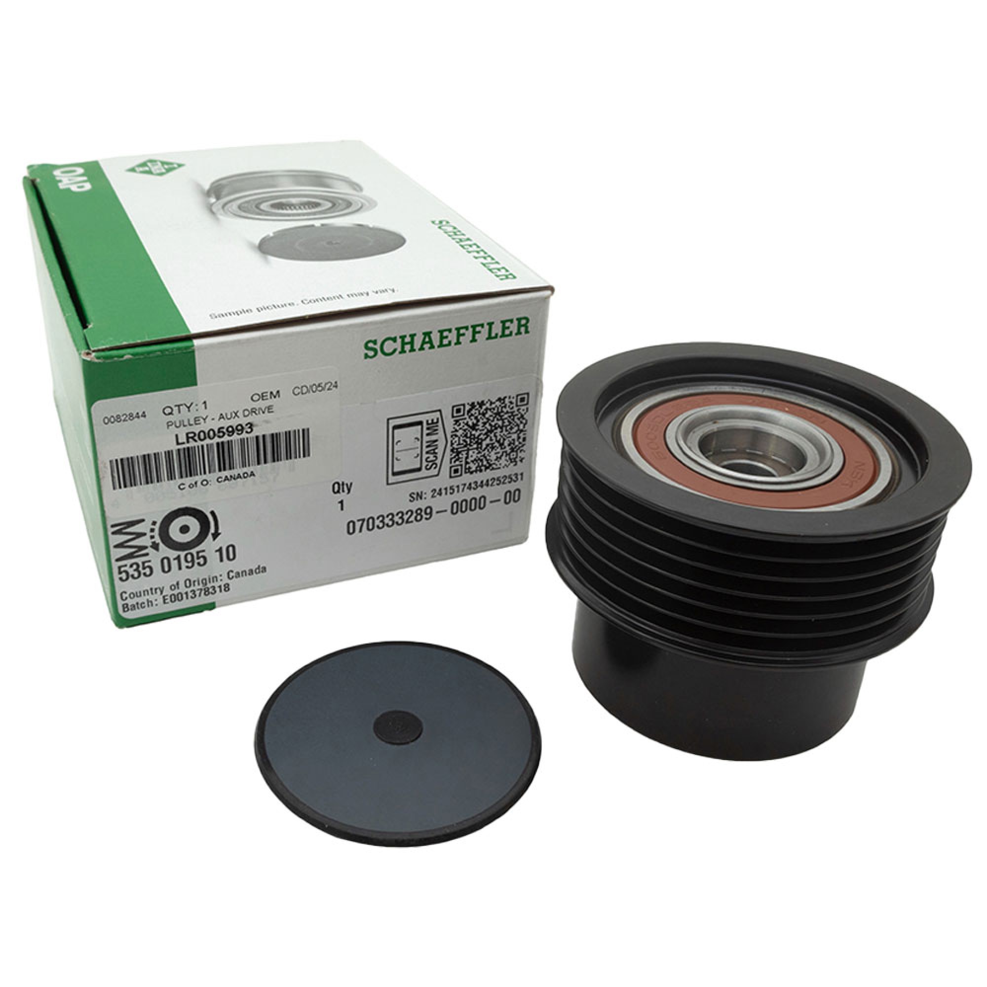 LR005993 - Pulley Auxillary Belt 3.2L Dohc