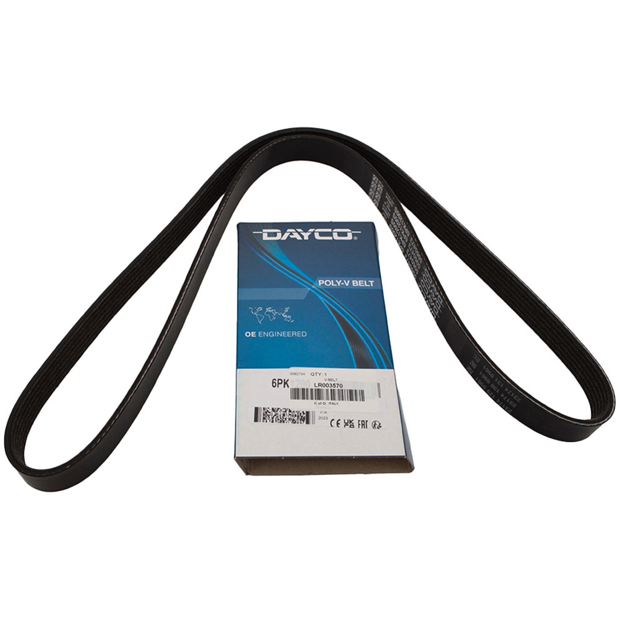 LR003570 - Freelander 2 3.2L Petrol Alternator Aux Drive Belt