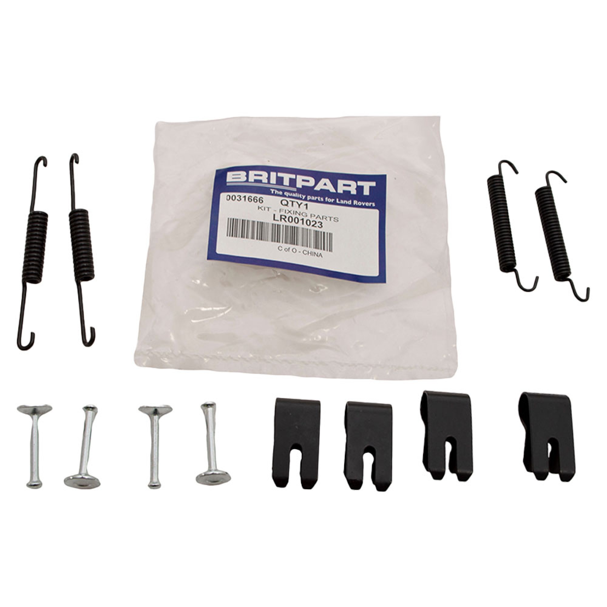 LR001023 - Freelander 2 Handbrake Shoe Fixing Kit Axle Set