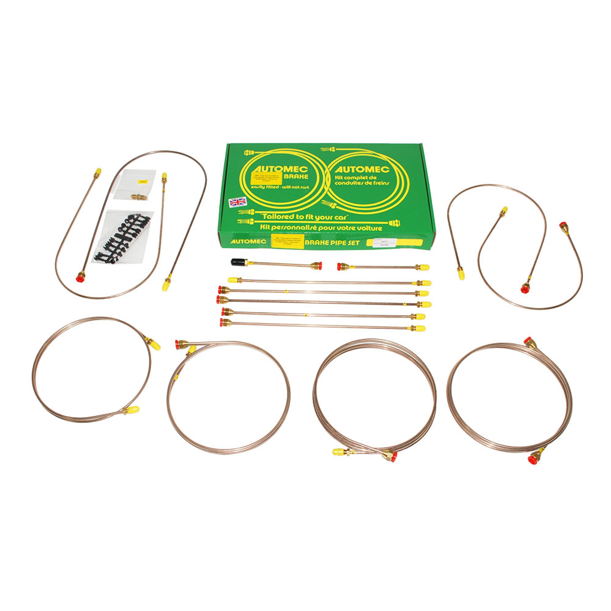 DA7424 - Brake Pipe Set Range Rover Classic with Abs with Front Valve & Bypass Pipe