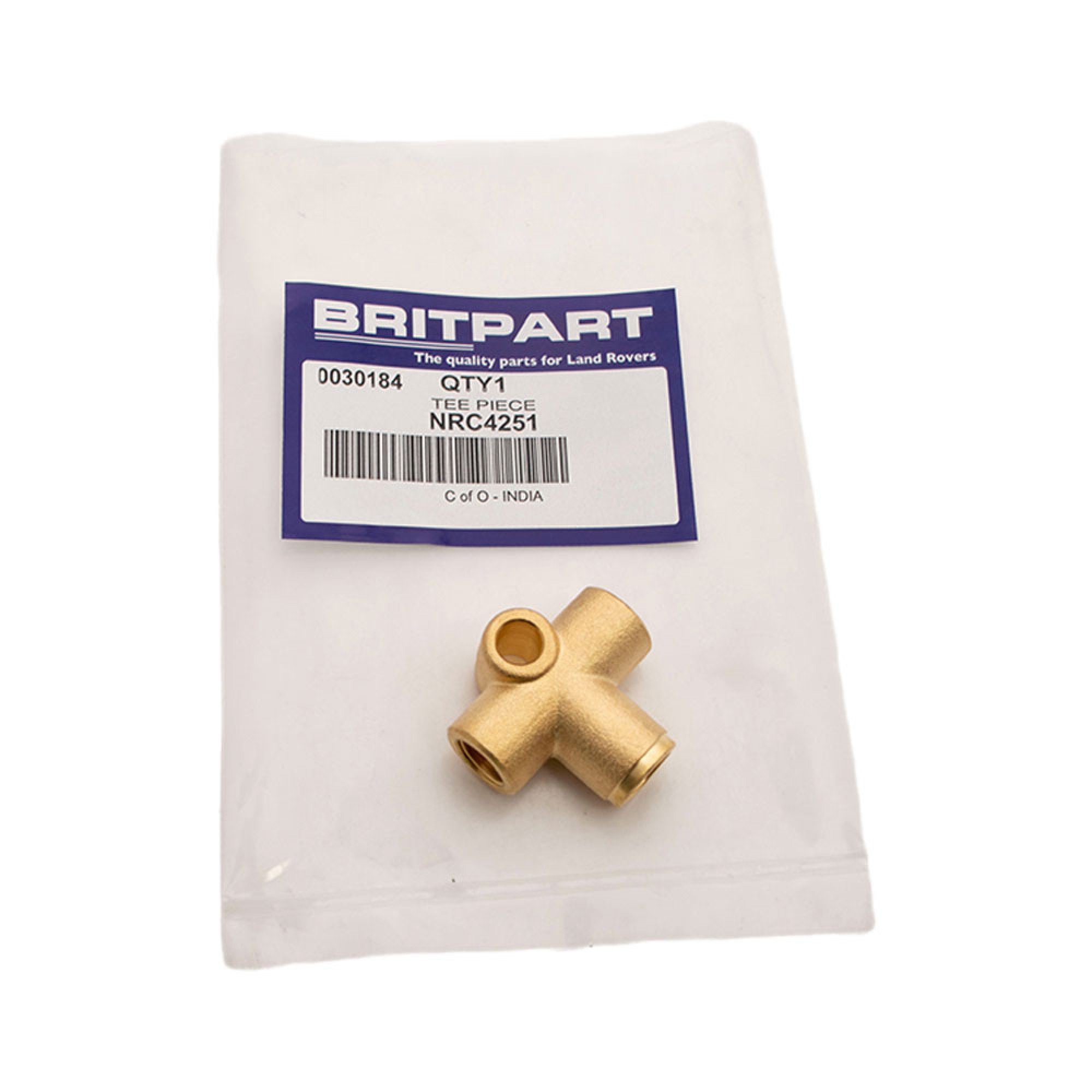 NRC4251 - T Piece Brake Pipe Rear July 1980 to 2006 Non Abs. and Discovery Non Abs. and Rrc.