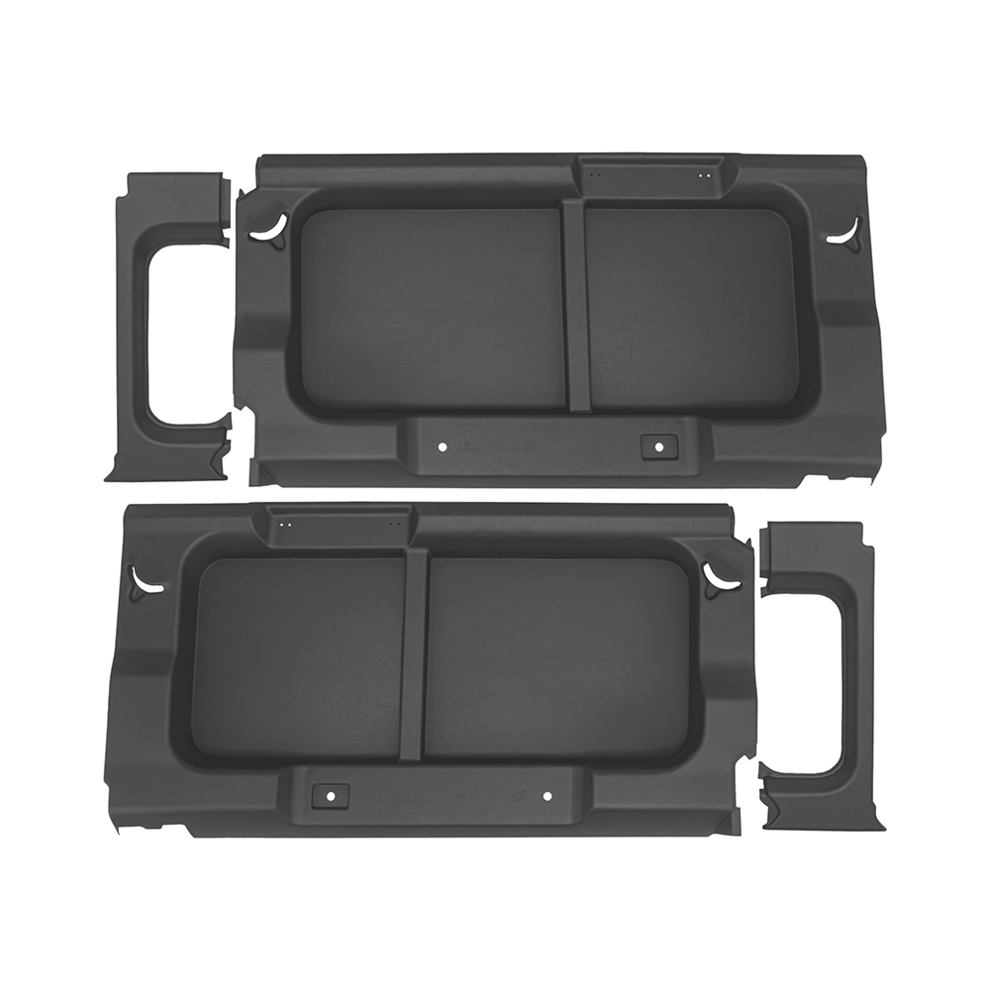 Rear Window Surround Trim without Window Cut Out Dark Grey Not Suitable for Side Facing Seats 1985-2006 One Pair