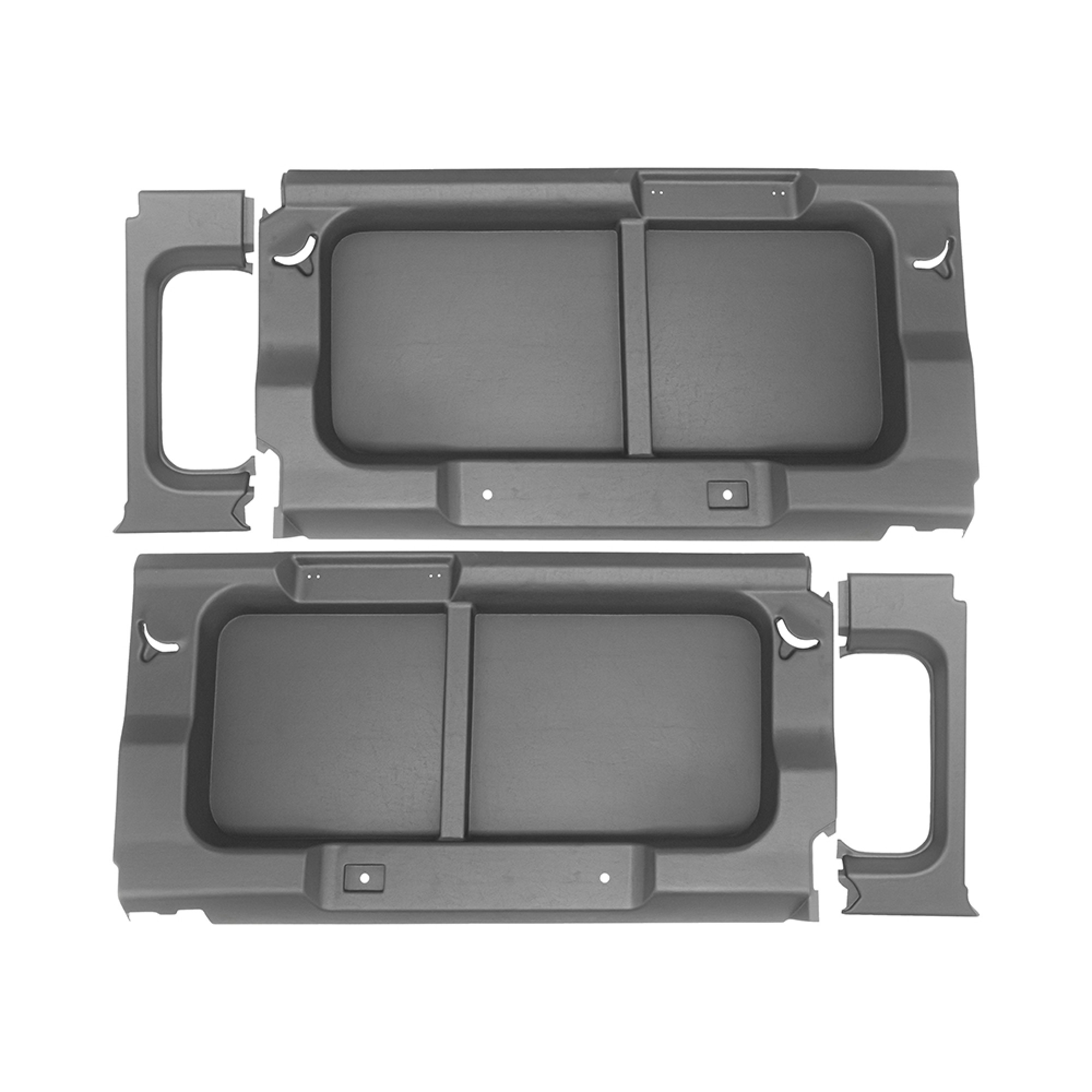 Rear Window Surround Trim without Window Cut Out Light Grey Not Suitable for Side Facing Seats One Pair