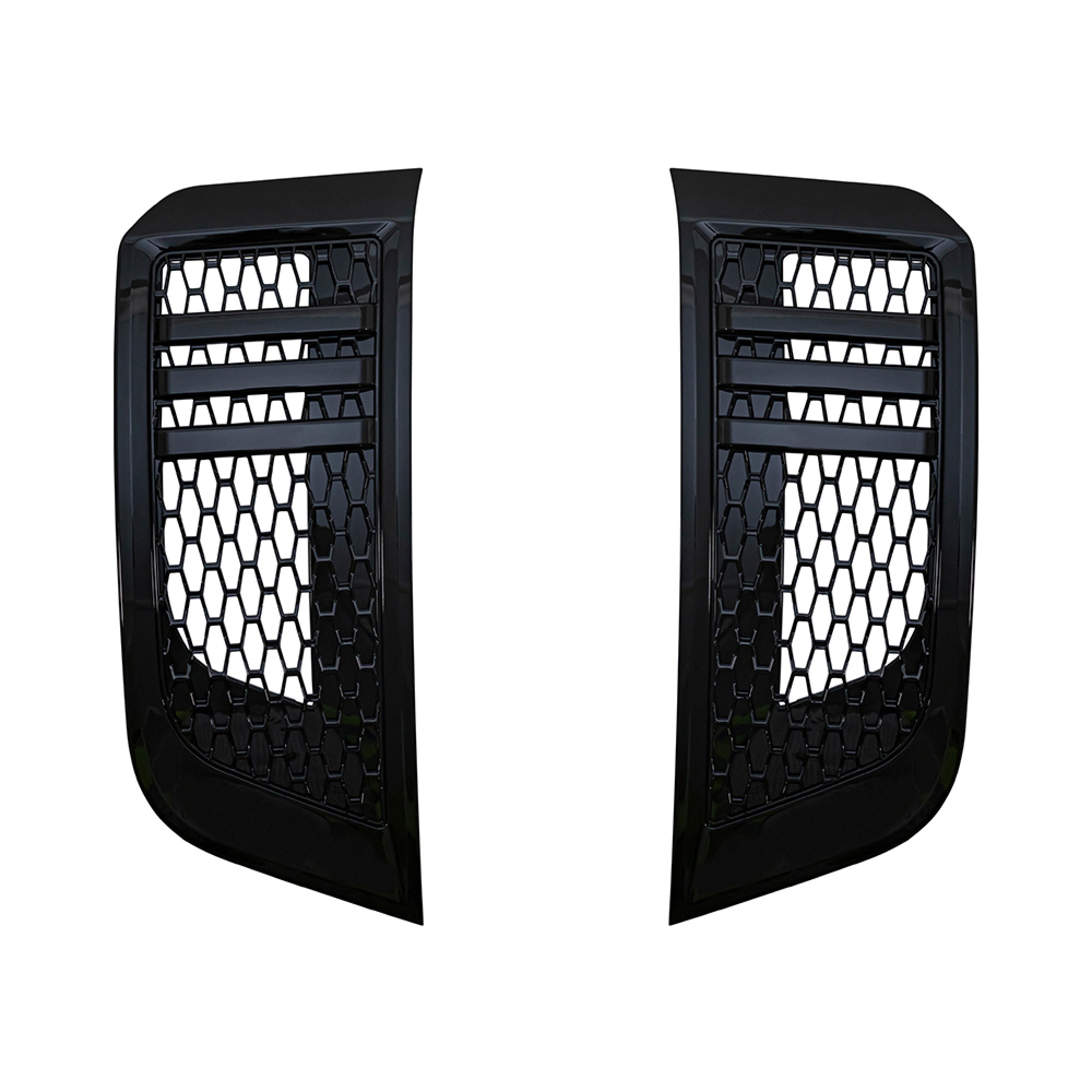 Air Intake Grill Set Gloss Black for Defender 2020 on
