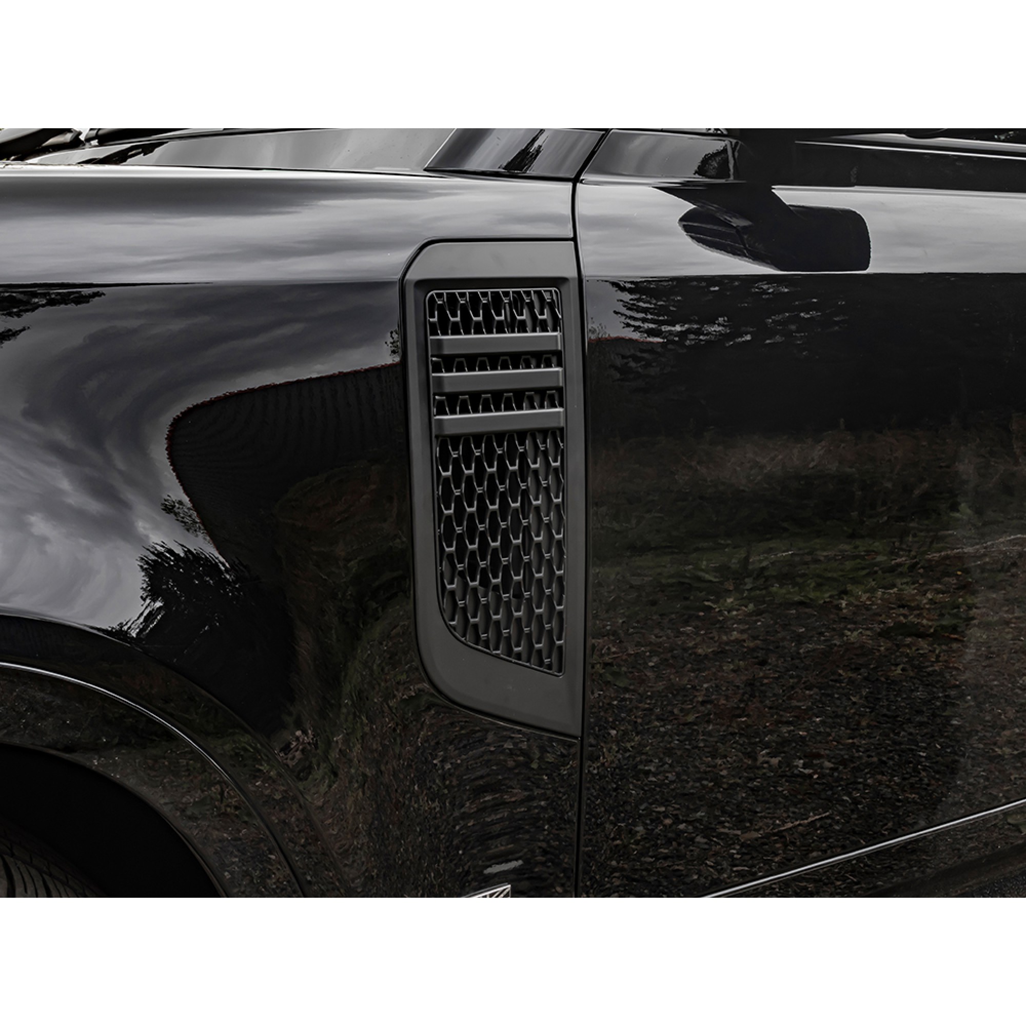 Air Intake Grill Set Matt Black for Defender 2020 on