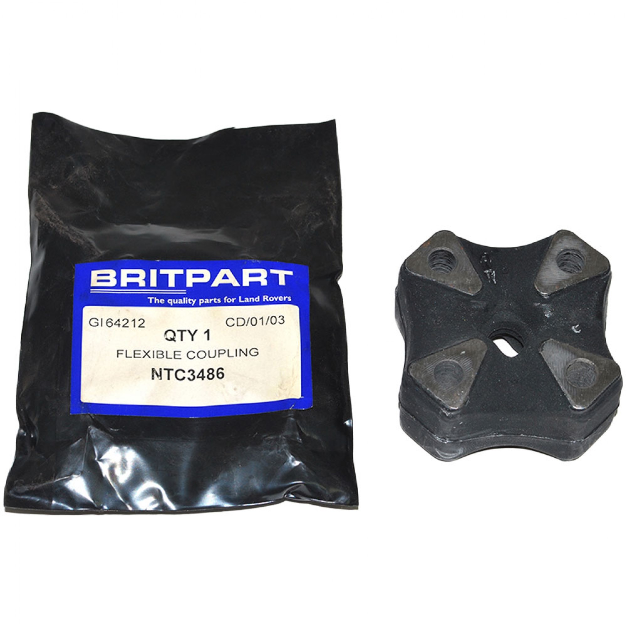 NTC3486 - Flexible Coupling Steering Shaft Range Rover Classic 1983 Onwards