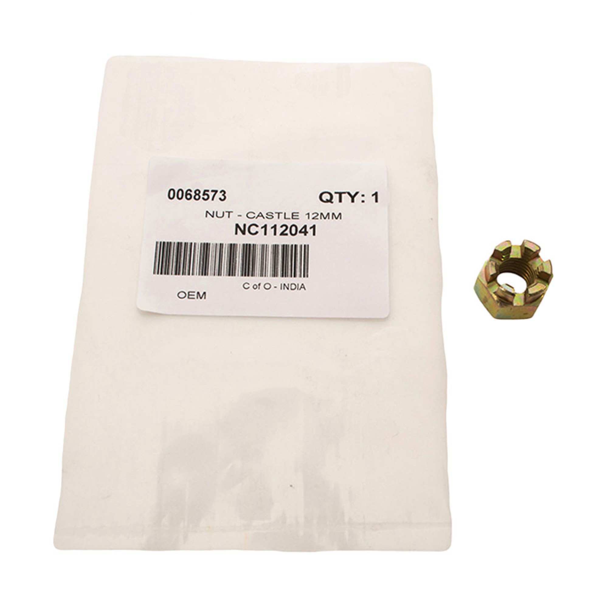NC112041 - Castle Nut for Track Rod End Metric
