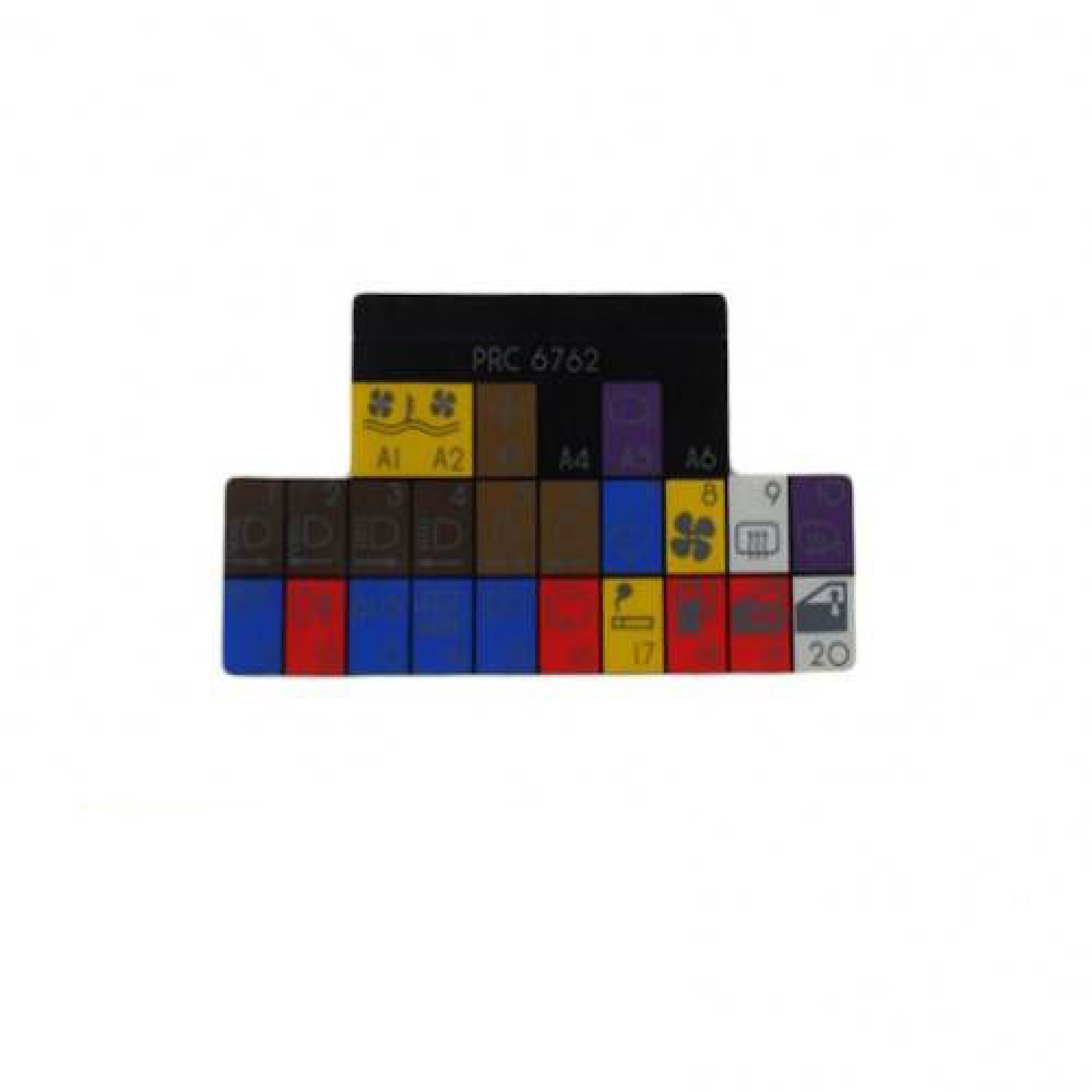 PRC6762 - Genuine Label Fuse Box Lid Decal Range Rover 1986 to Fa