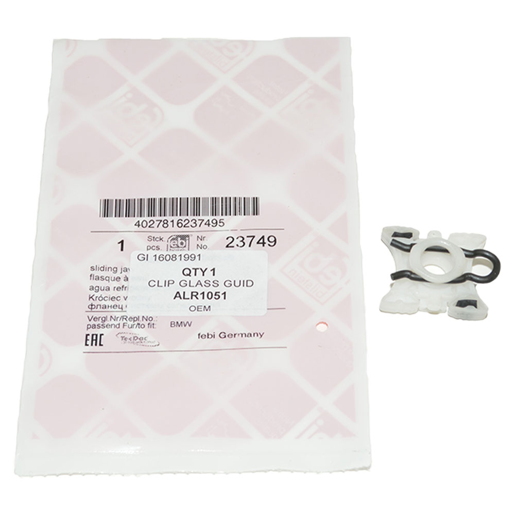 ALR1051 - Clip Glass Guide Rail on Window Regulators