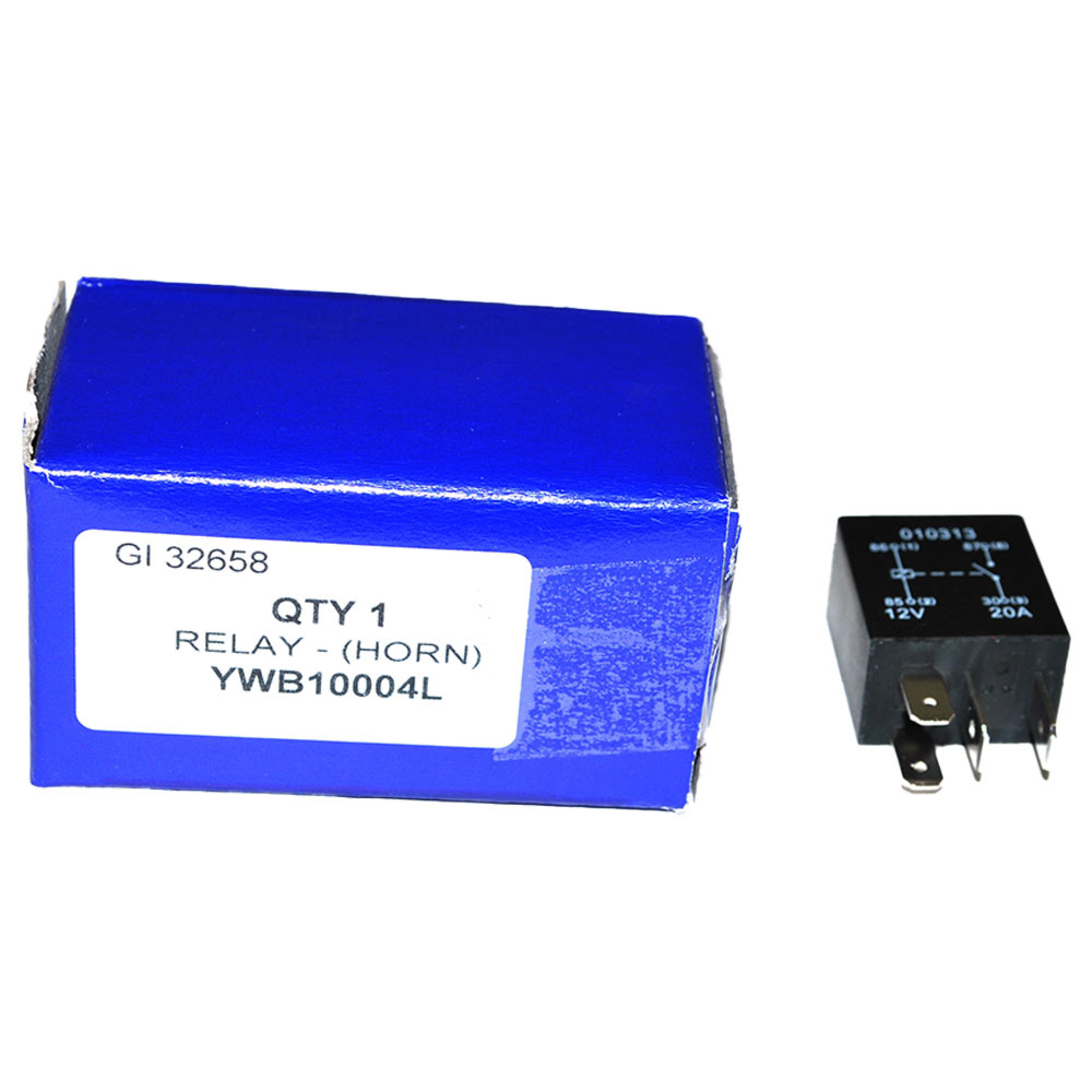 YWB10004L - Horn Relay Yellow Range Rover 1995 to 2002