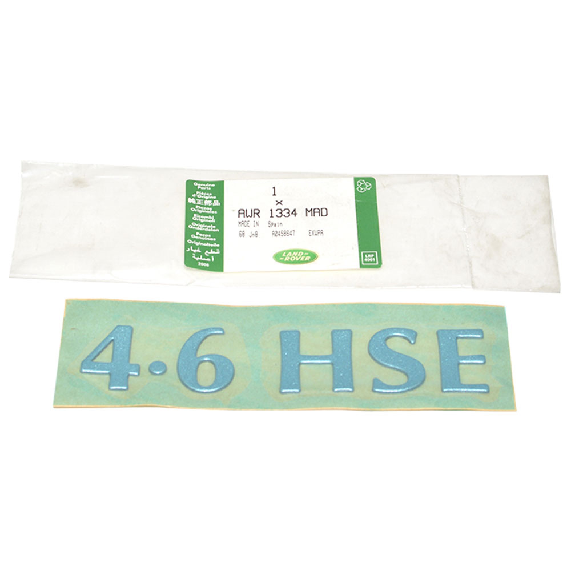 AWR1334MAD - Hse 4.6 Decal Silver