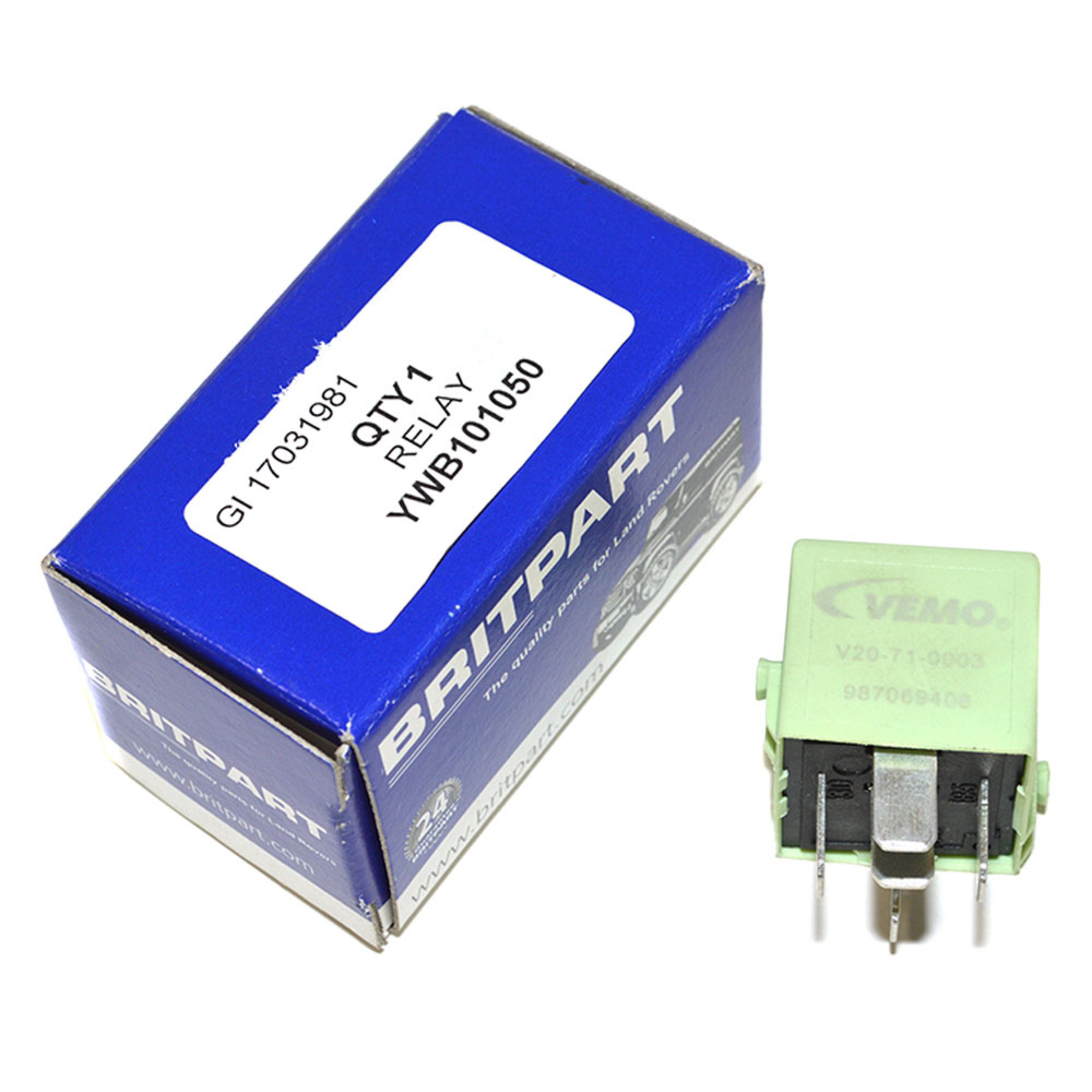 YWB101050 - Relay Driving Lamps Fuel Pump Horn