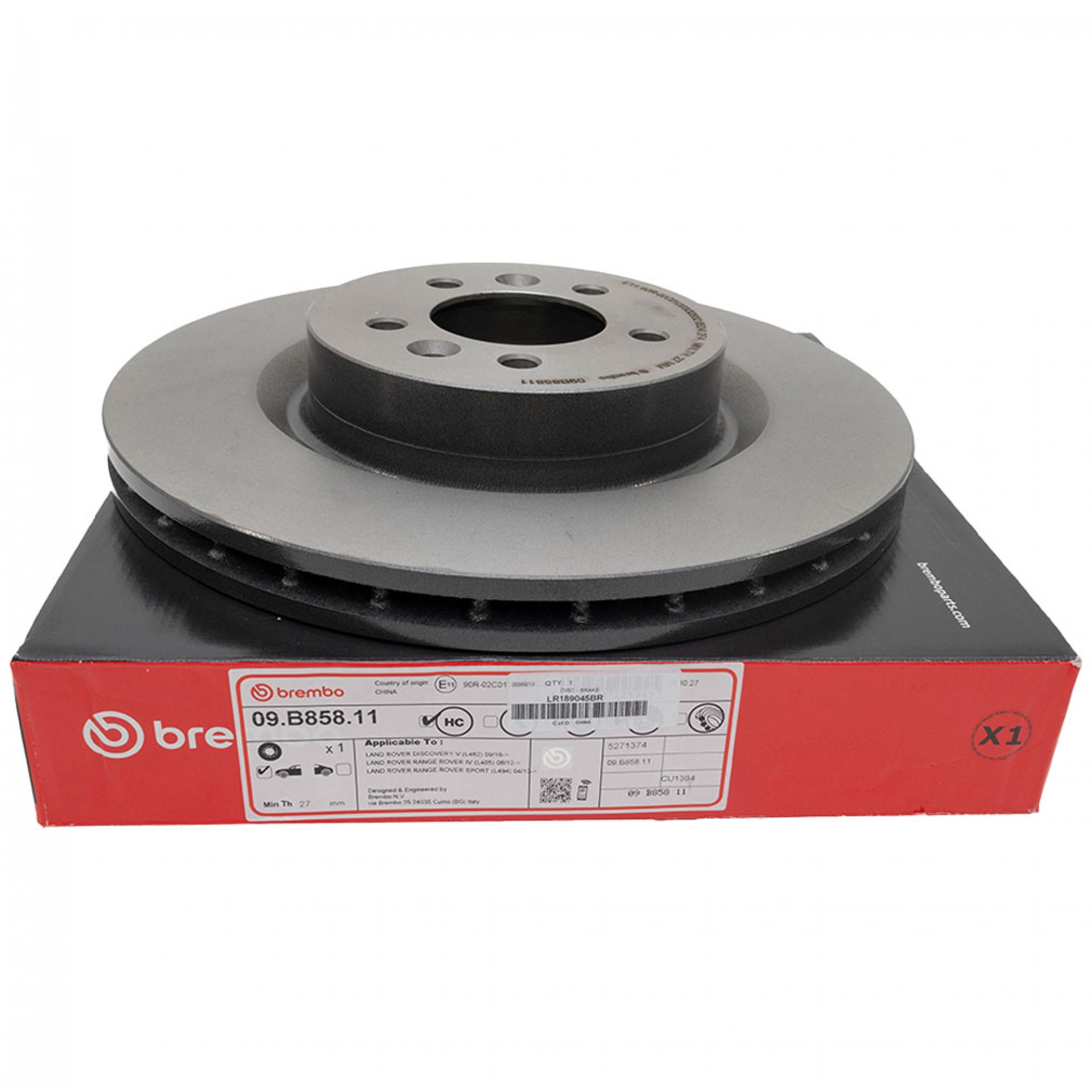 LR189045BR - Brembo Front Brake Disc