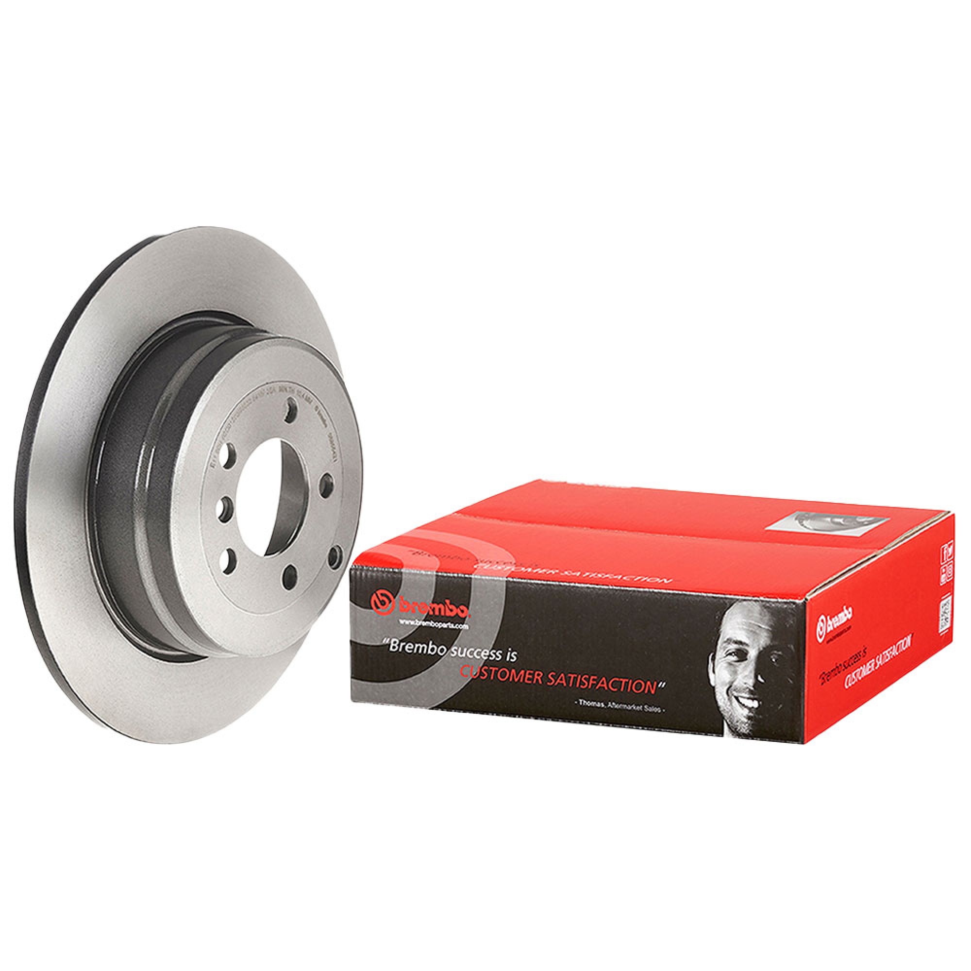 LR189029BR - Brembo Rear Brake Discs Solid Range Rover L322
