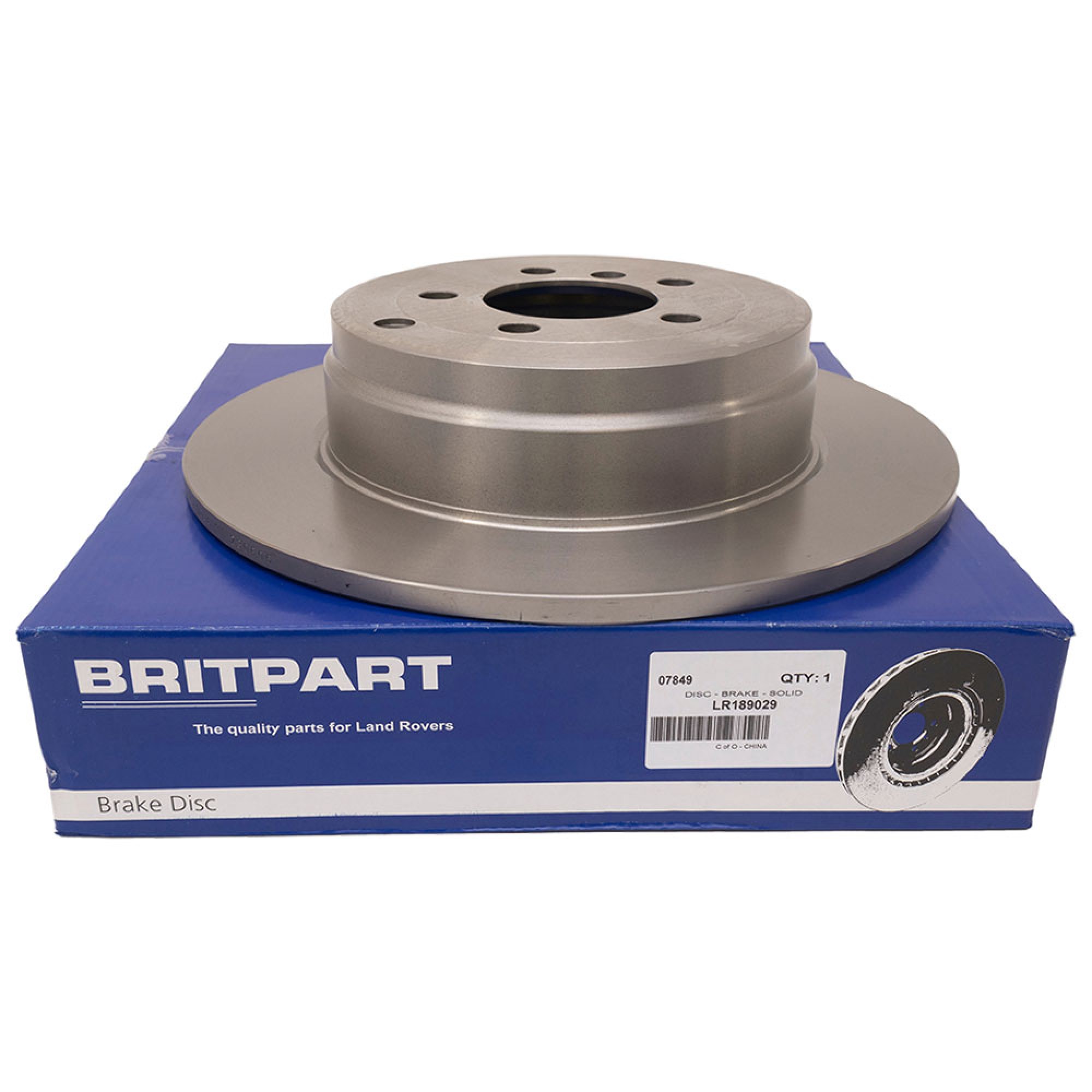 LR189029 - Rear Brake Discs Solid Range Rover L322 2002 to 2005