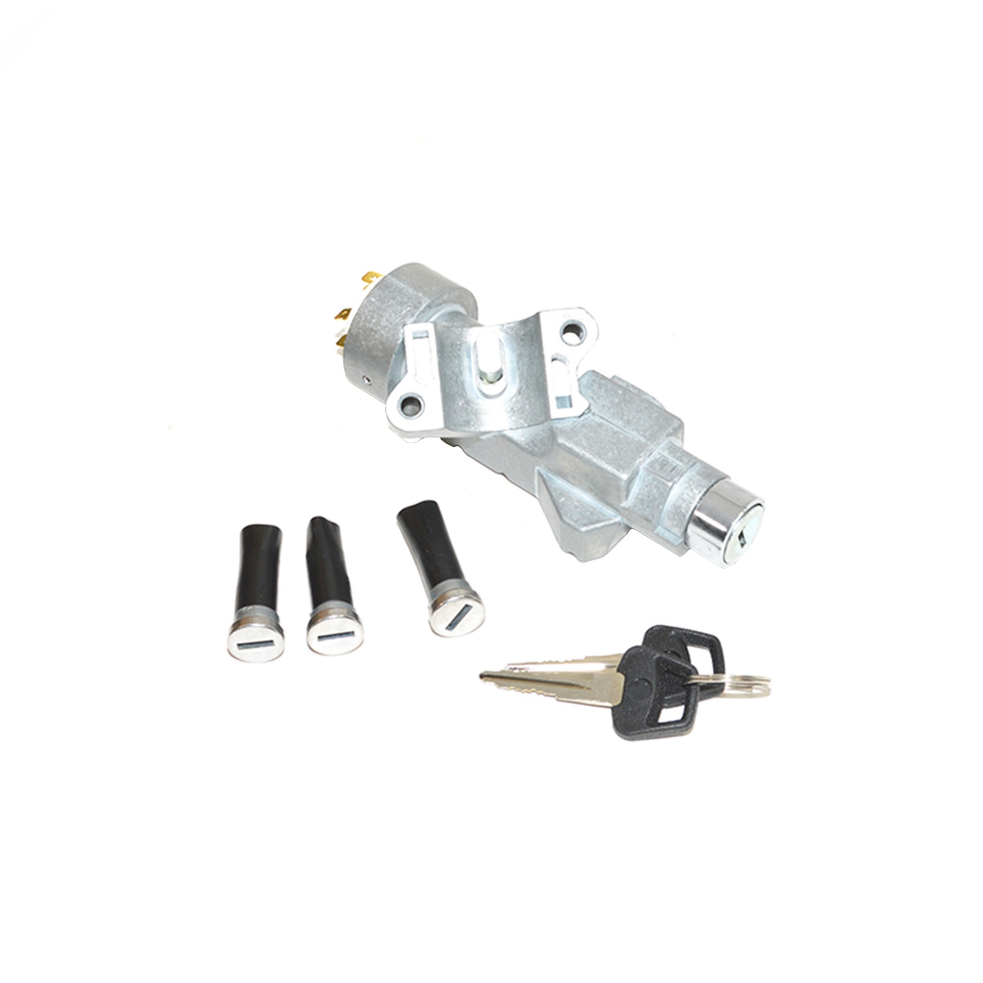 LR077438 - Lockset Steering Column Lock 3 Door Barrels and 2 Keys from 2A622424