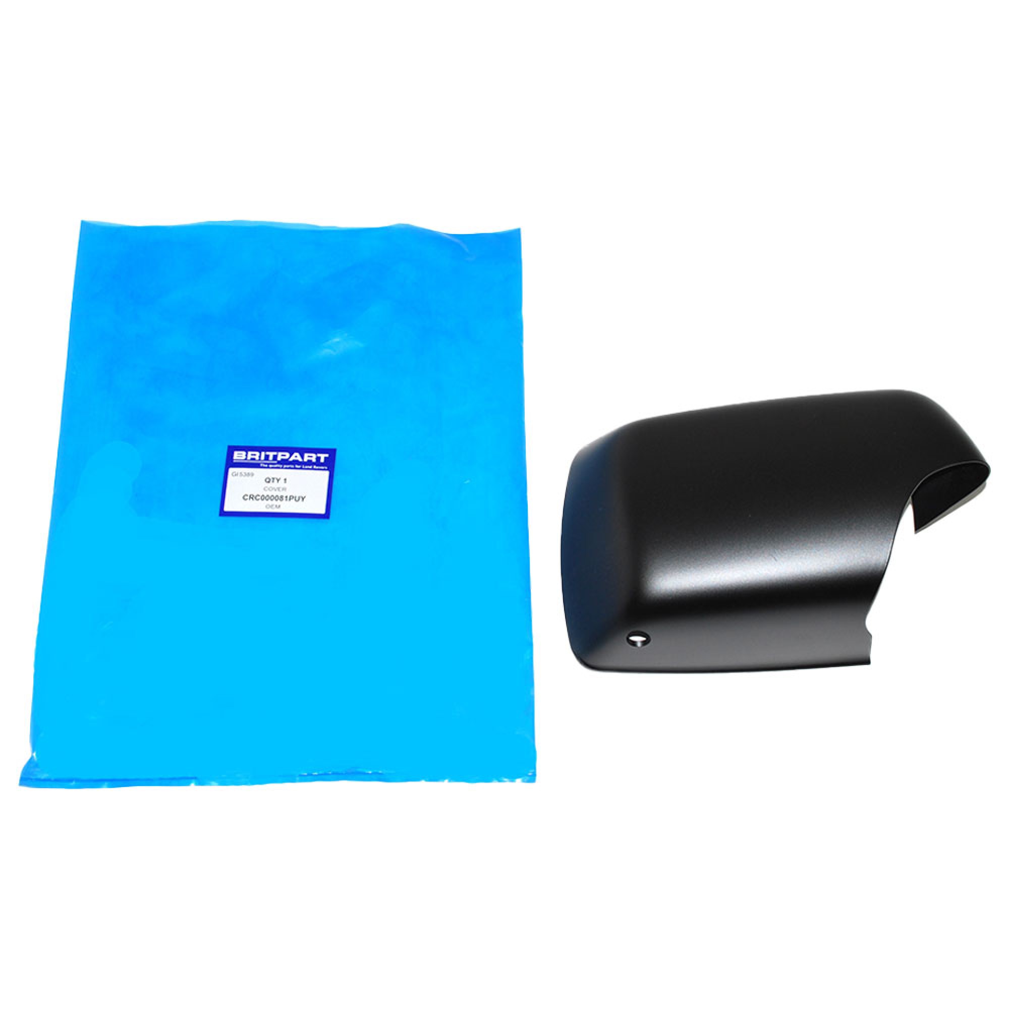 CRC000081PUY - RH Mirror Cover Black with Puddle Light